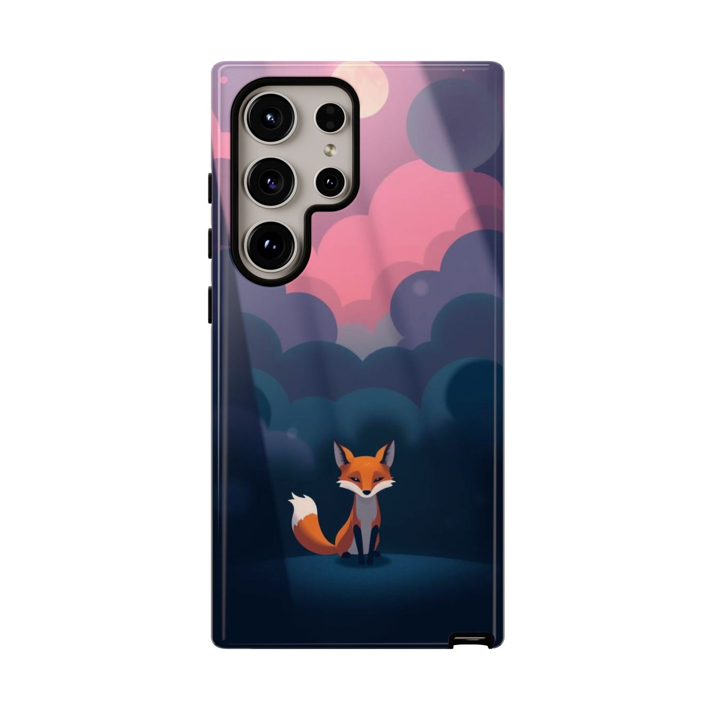 Moody Pop Art Fox Design Phone Case