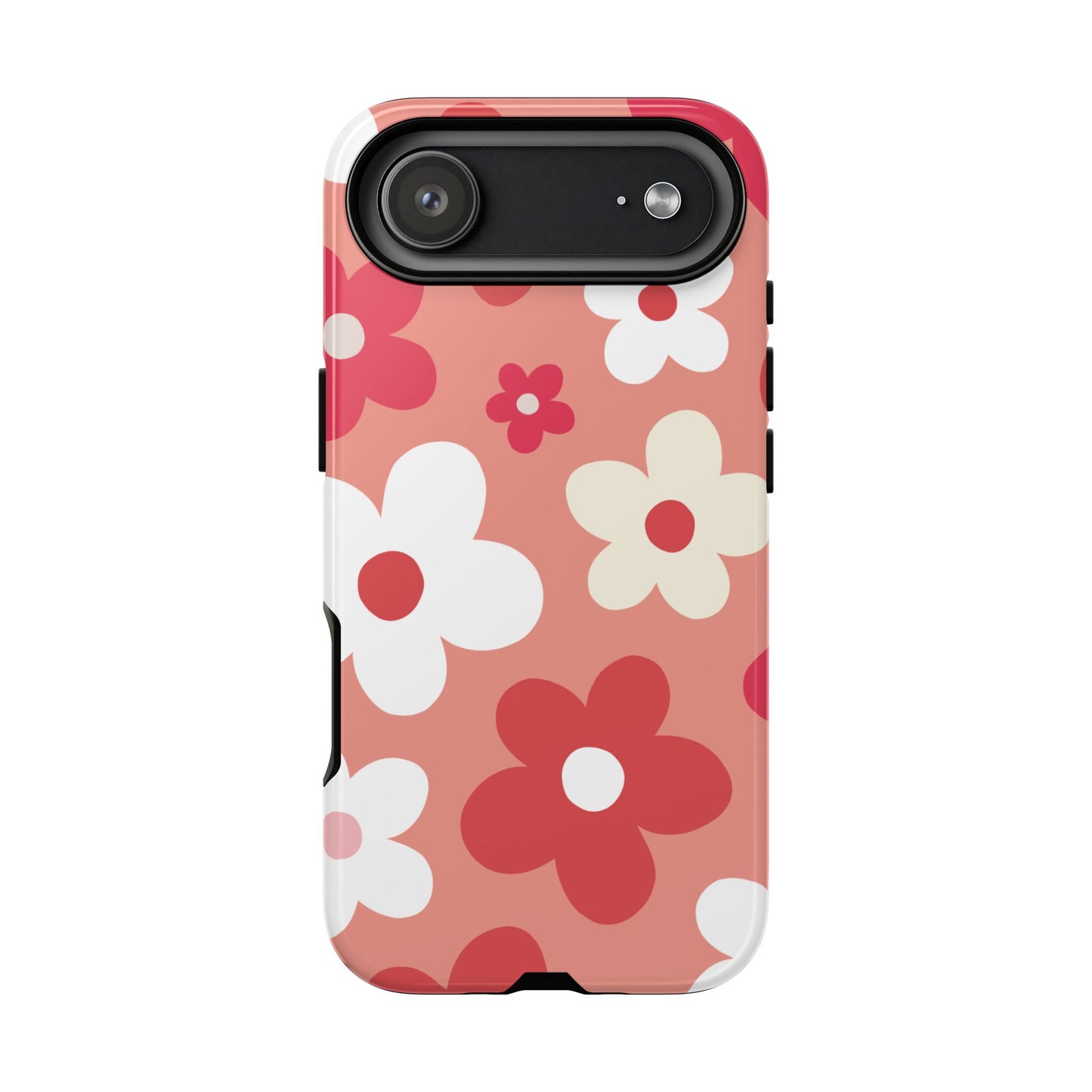 iPhone 17 Air / Glossy Phone Case - ’Pink Daisy Pattern’ Phone Case