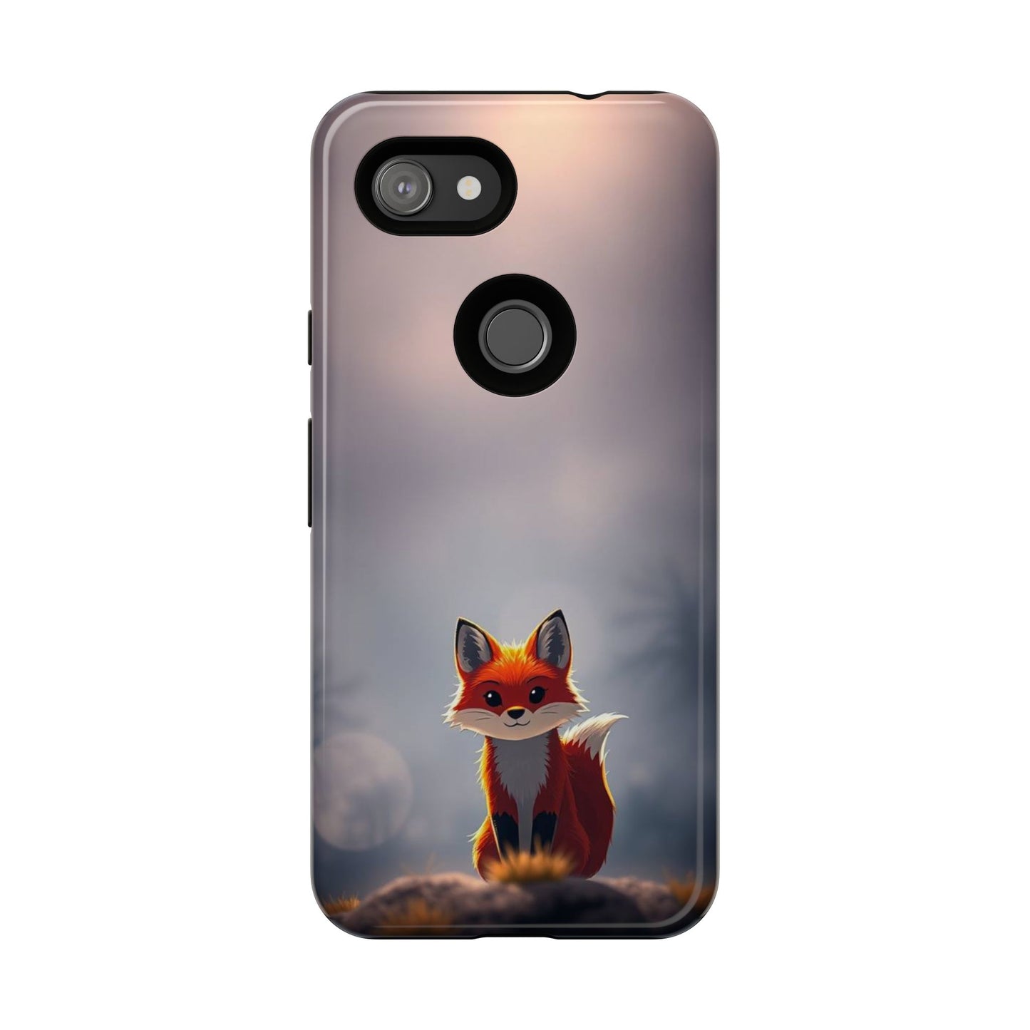Cute Gothic Fox Design Phone Case