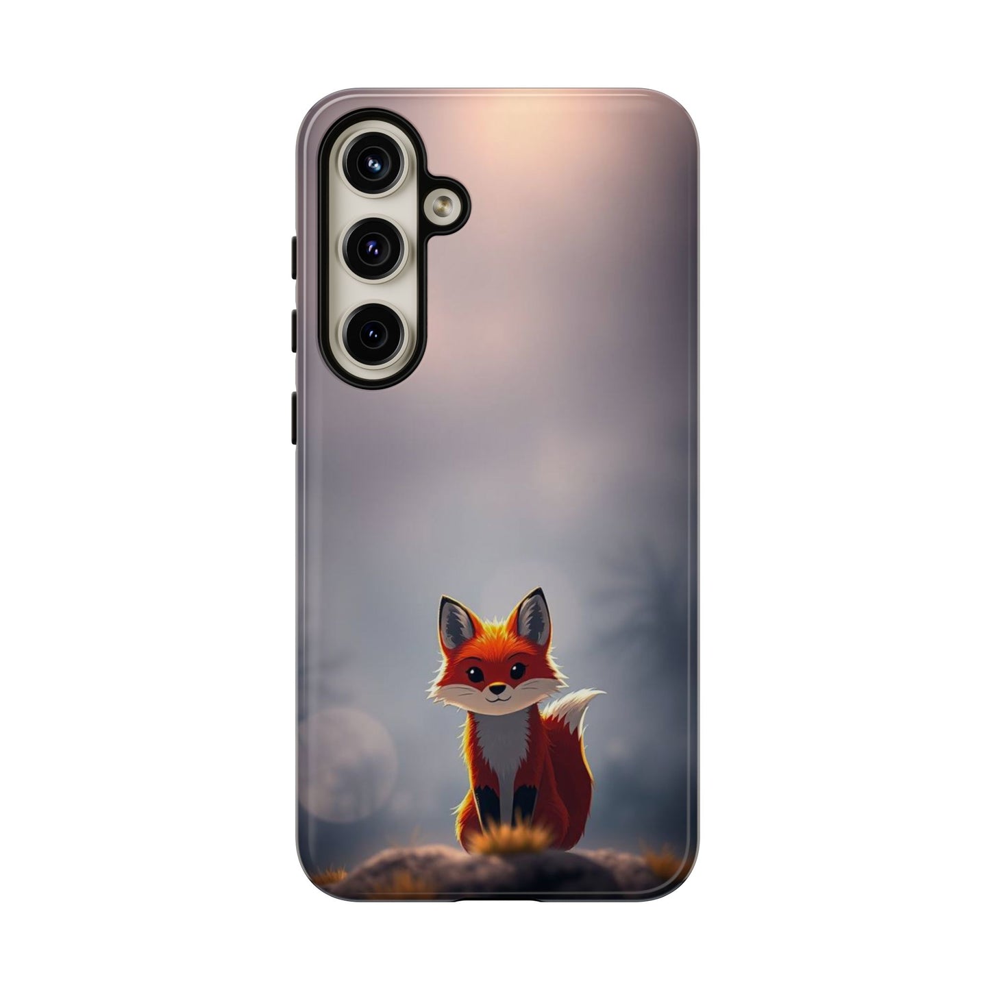 Cute Gothic Fox Design Phone Case