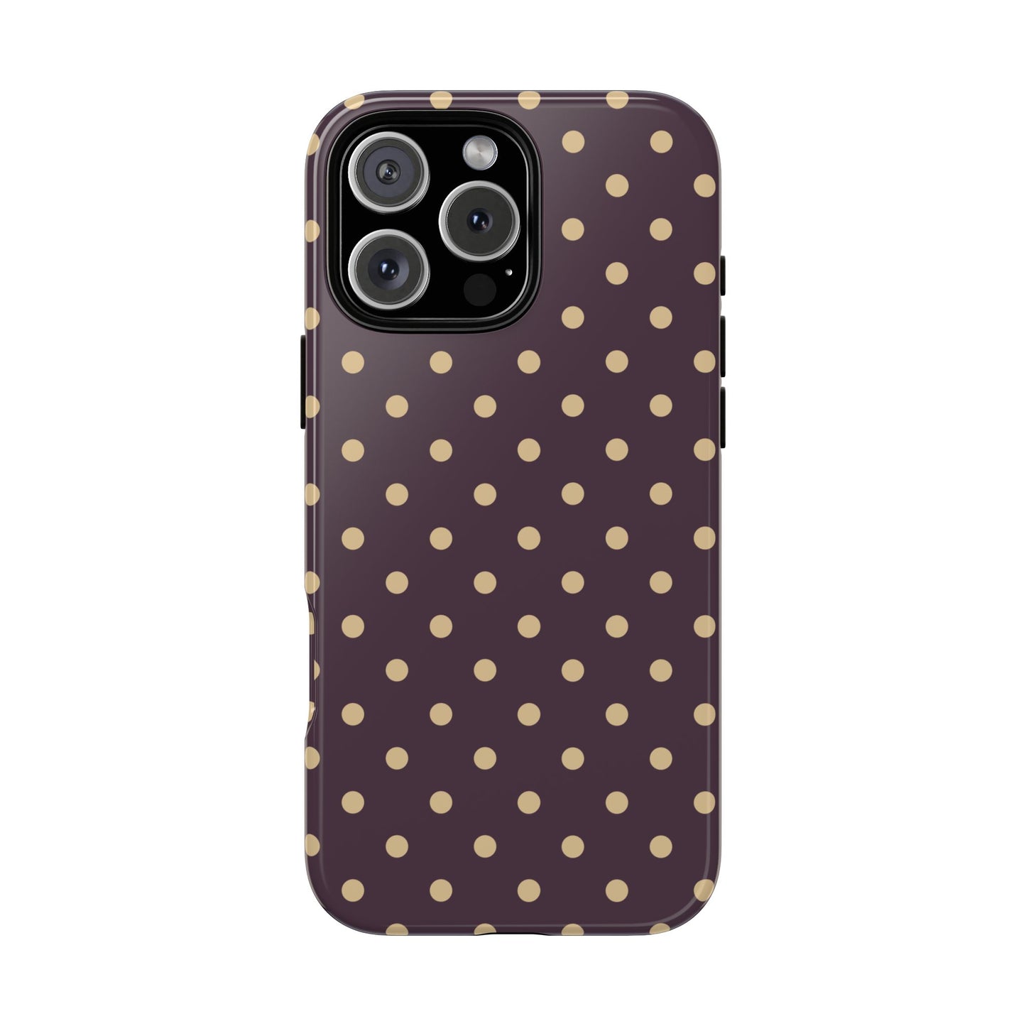 Purple with Yellow Dot Pattern Phone Case