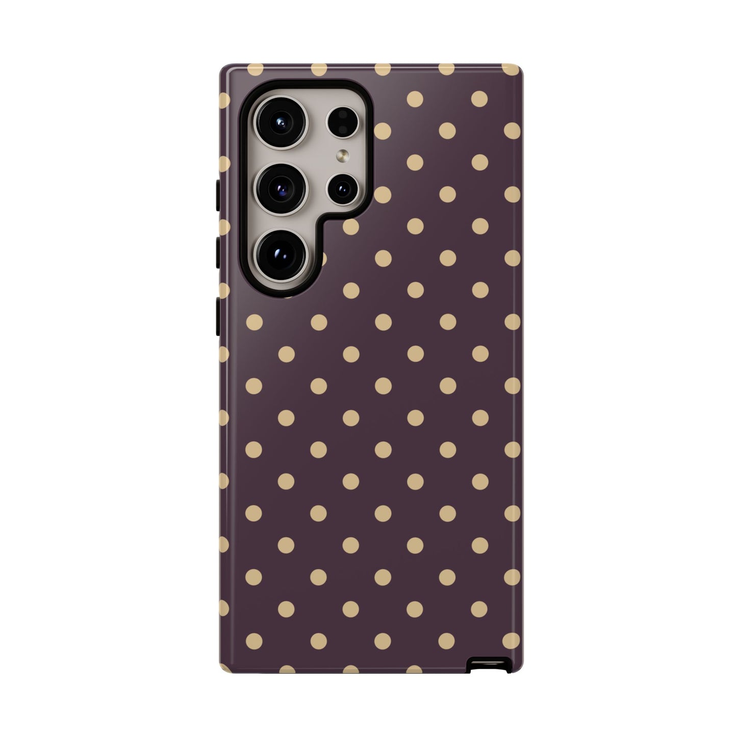 Purple with Yellow Dot Pattern Phone Case