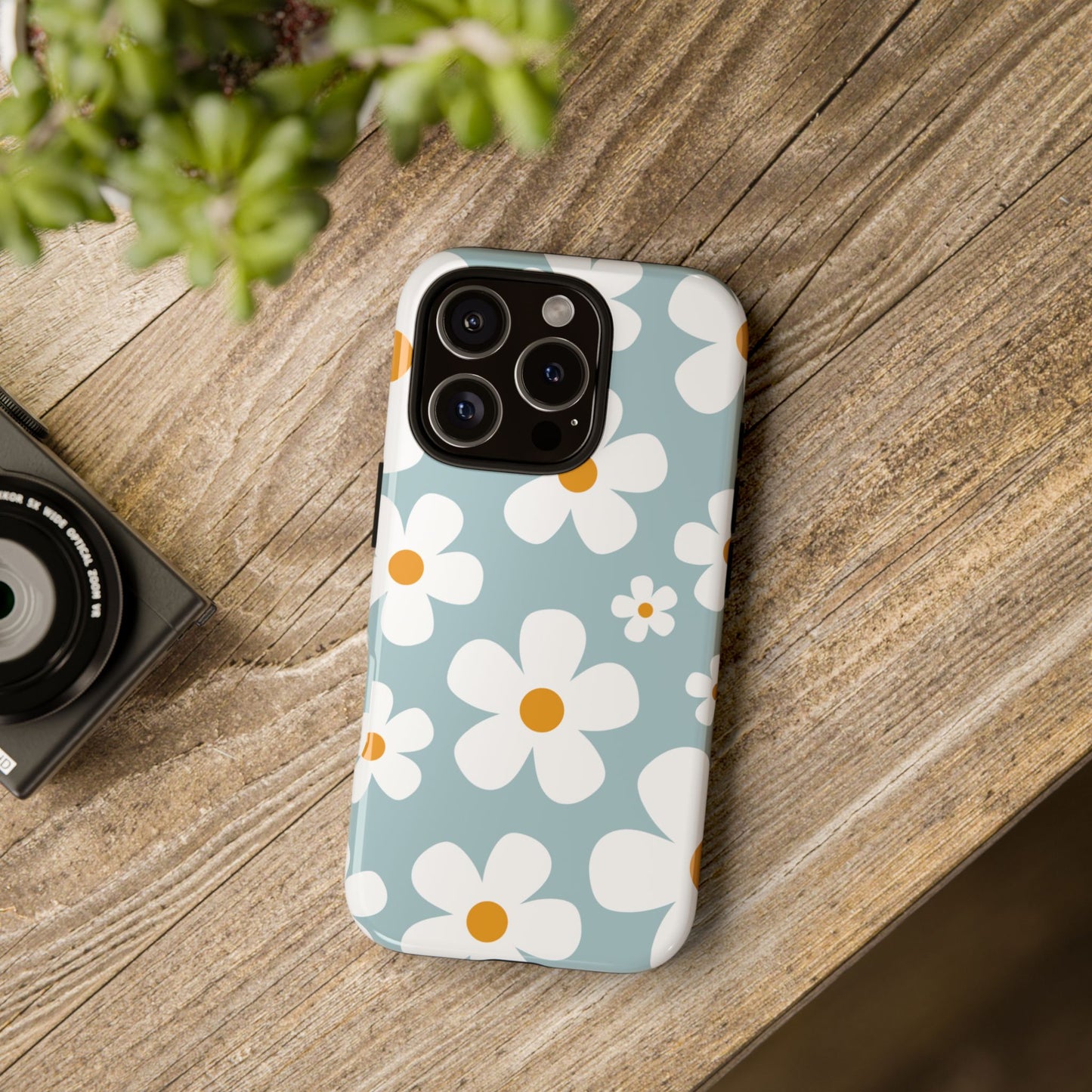 Phone Case - ’Blue Daisy Pattern’ Phone Case