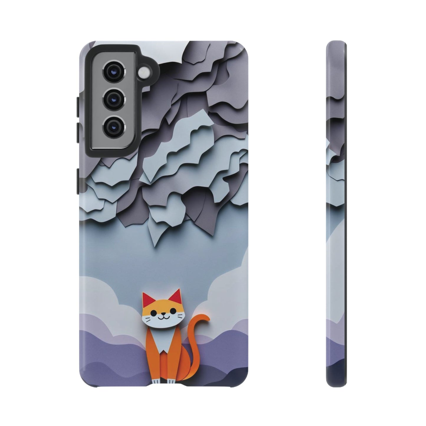 Papier-mâché Cat Design Phone Case