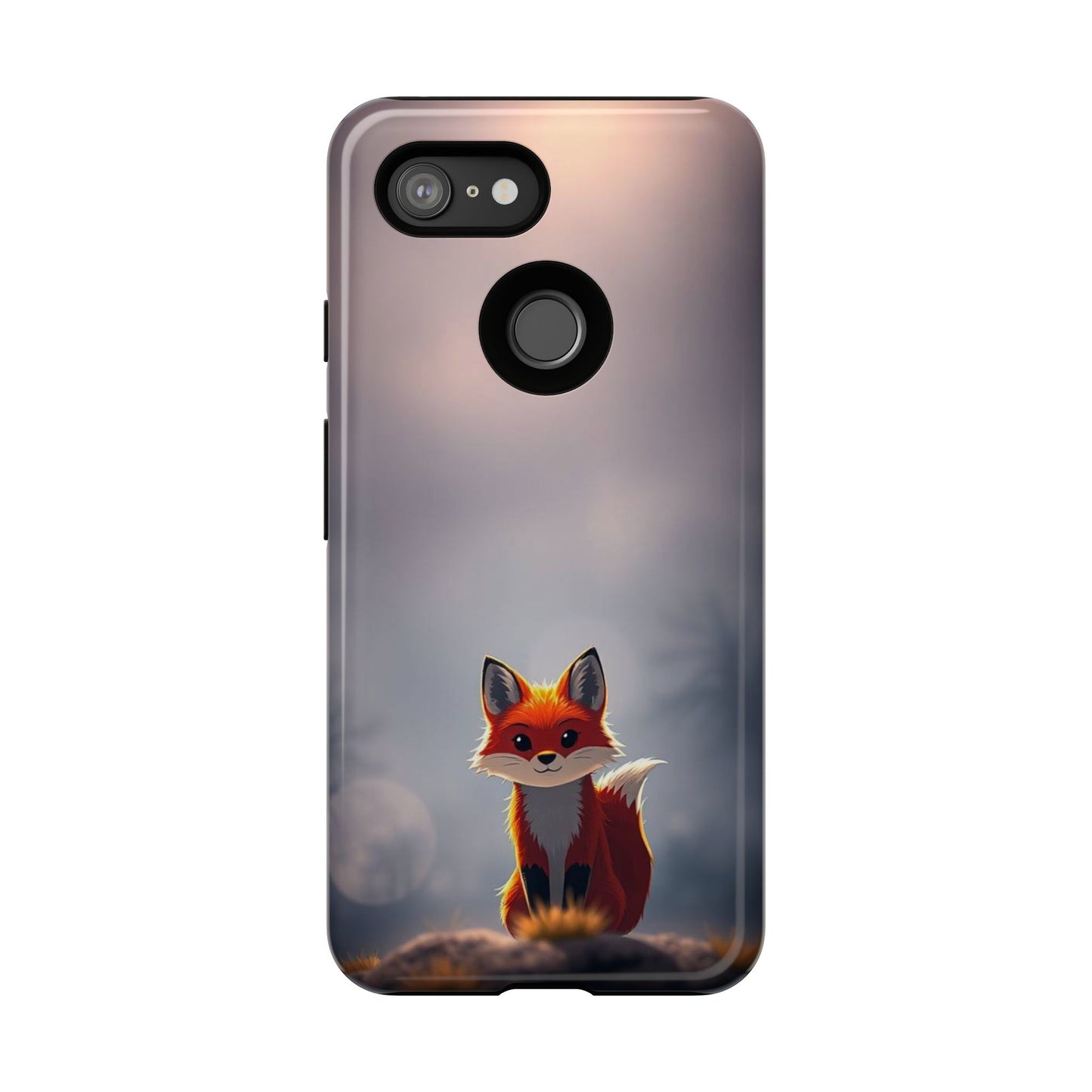 Cute Gothic Fox Design Phone Case