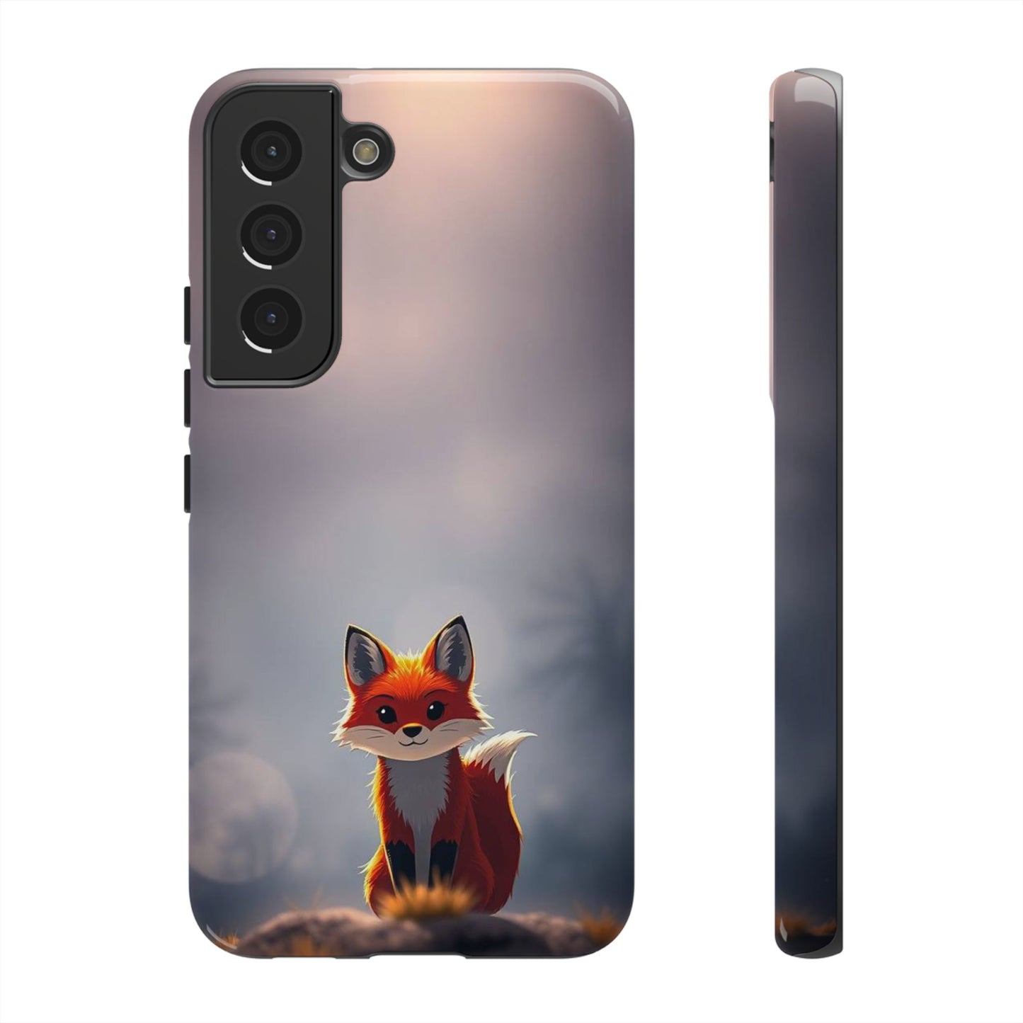 Cute Gothic Fox Design Phone Case