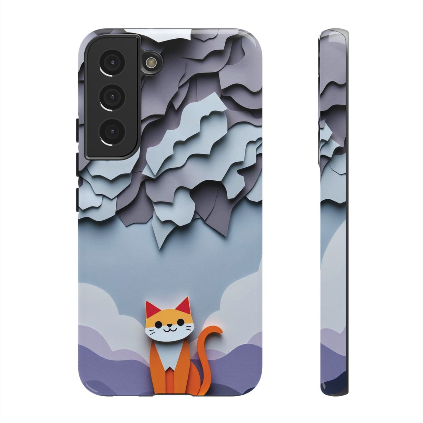 Papier-mâché Cat Design Phone Case