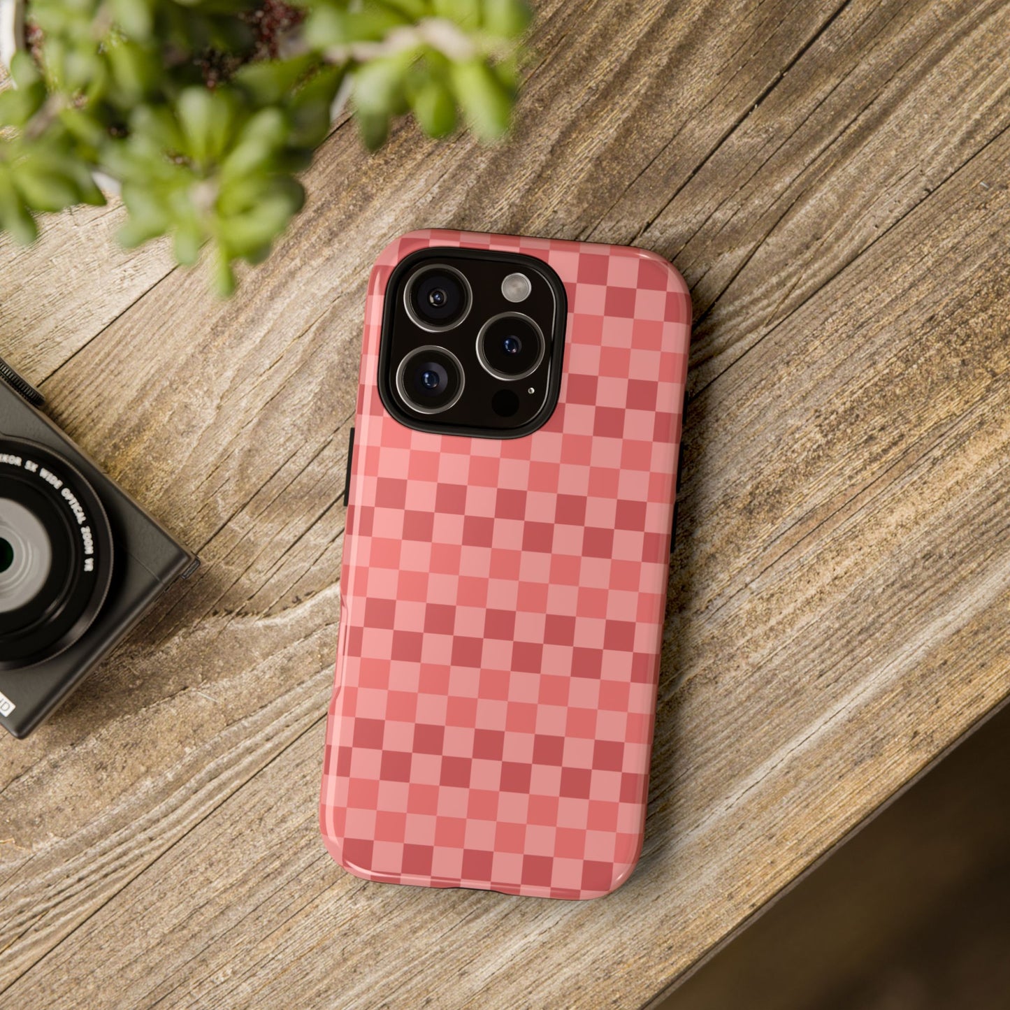 Phone Case - ’Bold Pink Checkered Pattern’ Phone Case