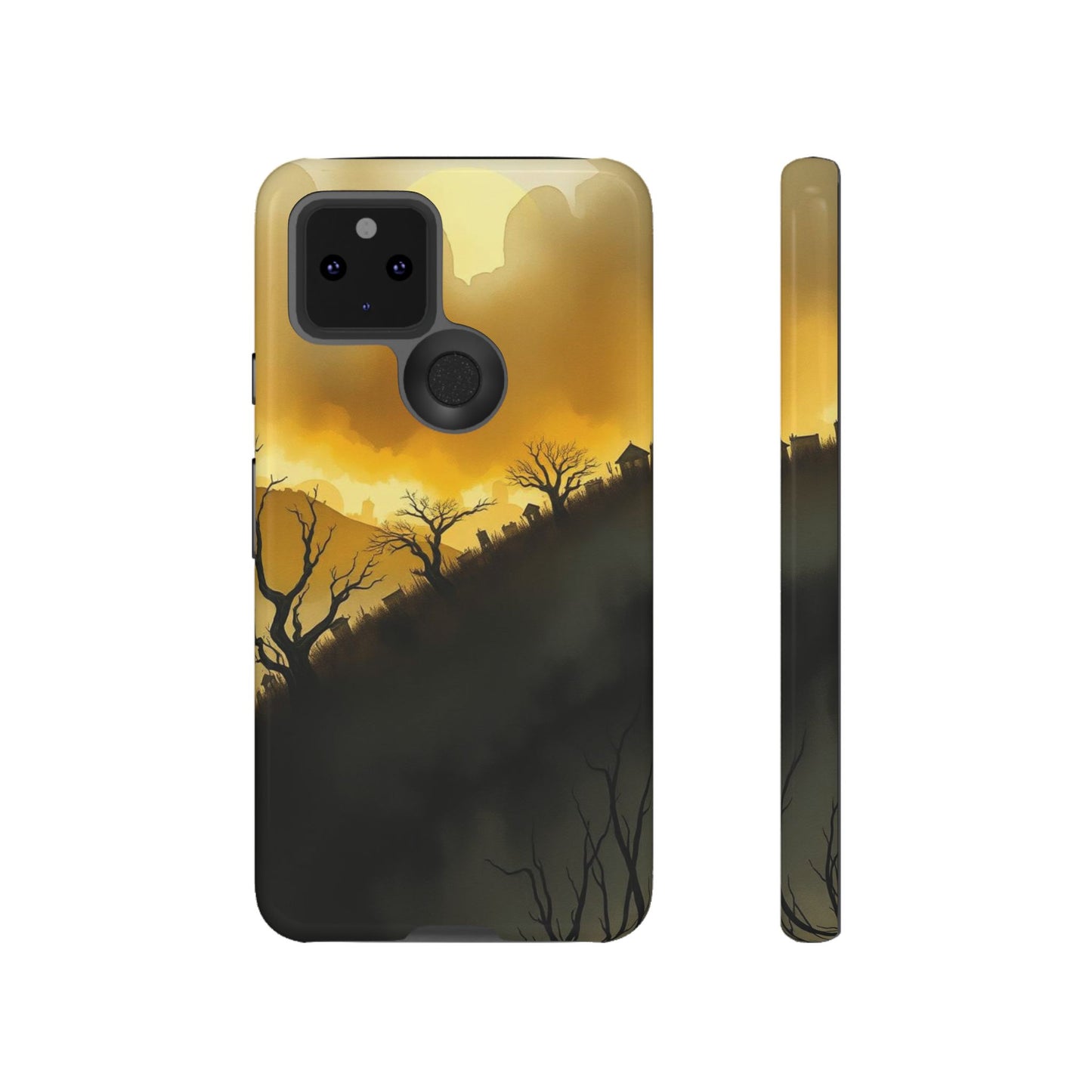 Eerie Graveyard Watercolour Design Phone Case