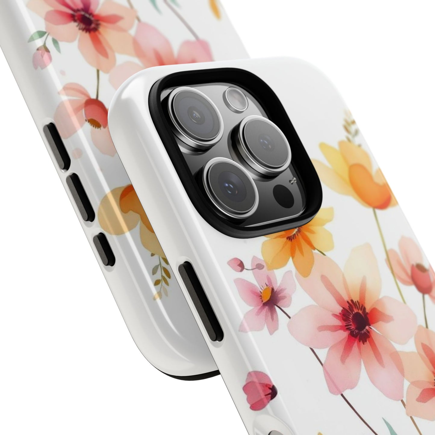 Boho Chic Watercolour Blooms Design Phone Case
