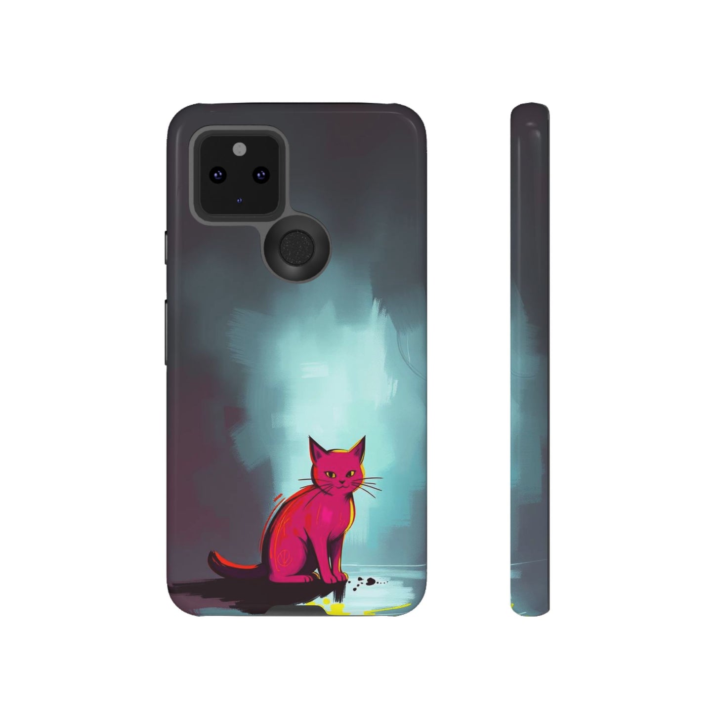 Pop Art Moody Cat Design Phone Case