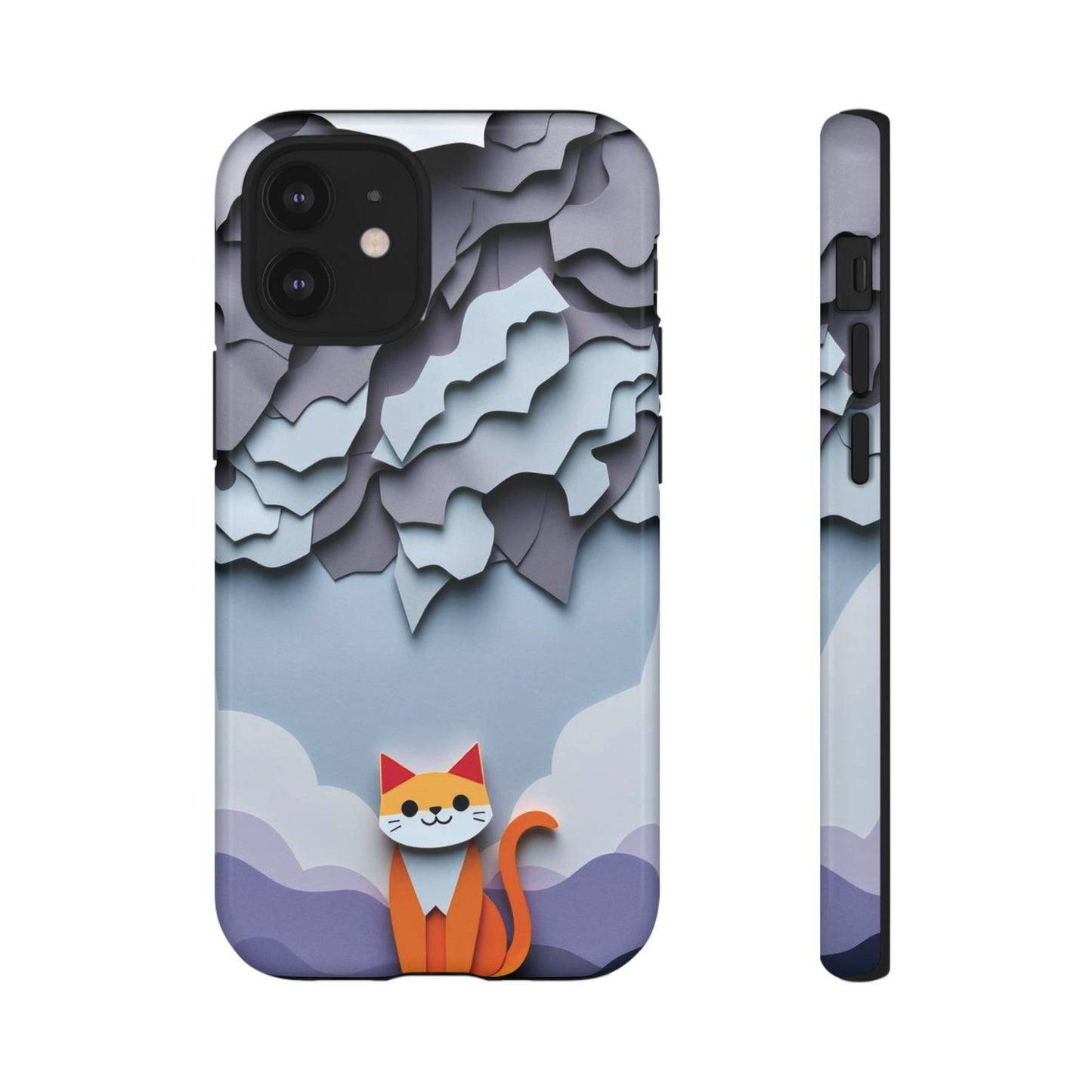 Papier-mâché Cat Design Phone Case