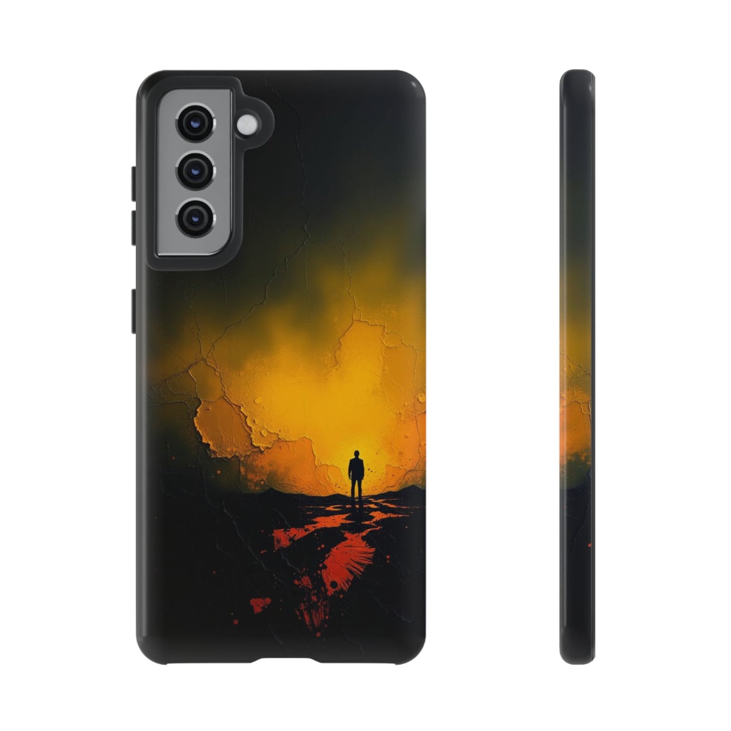Acrylic Mysterious Figure Phone Case