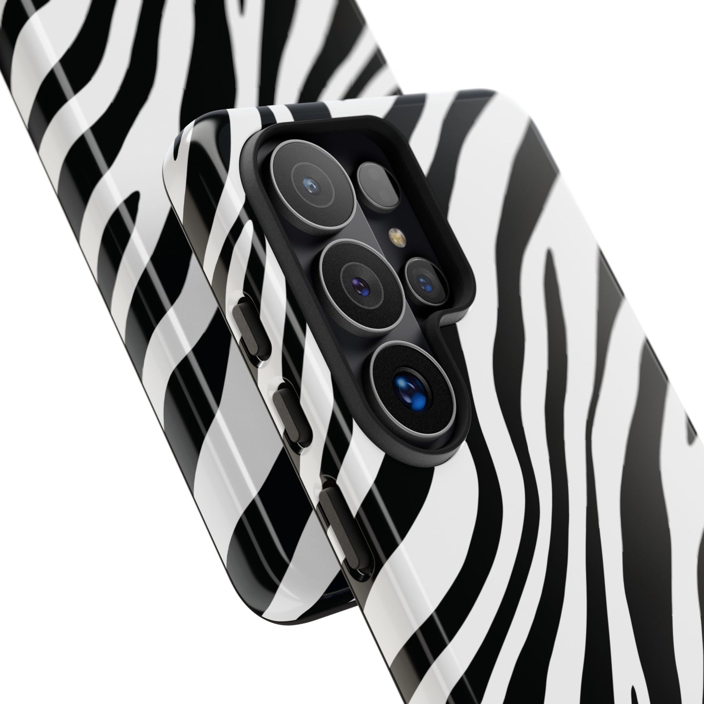 Modern Monochrome Zebra Print Phone Case