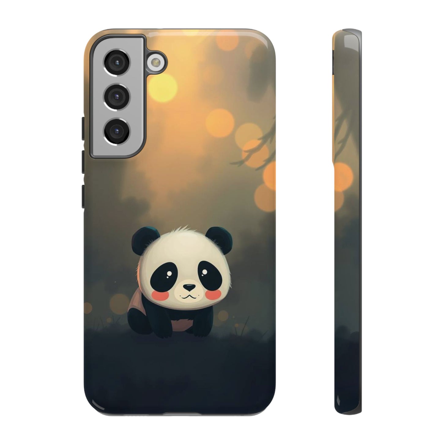 Cute Gothic Panda Design Phone Case
