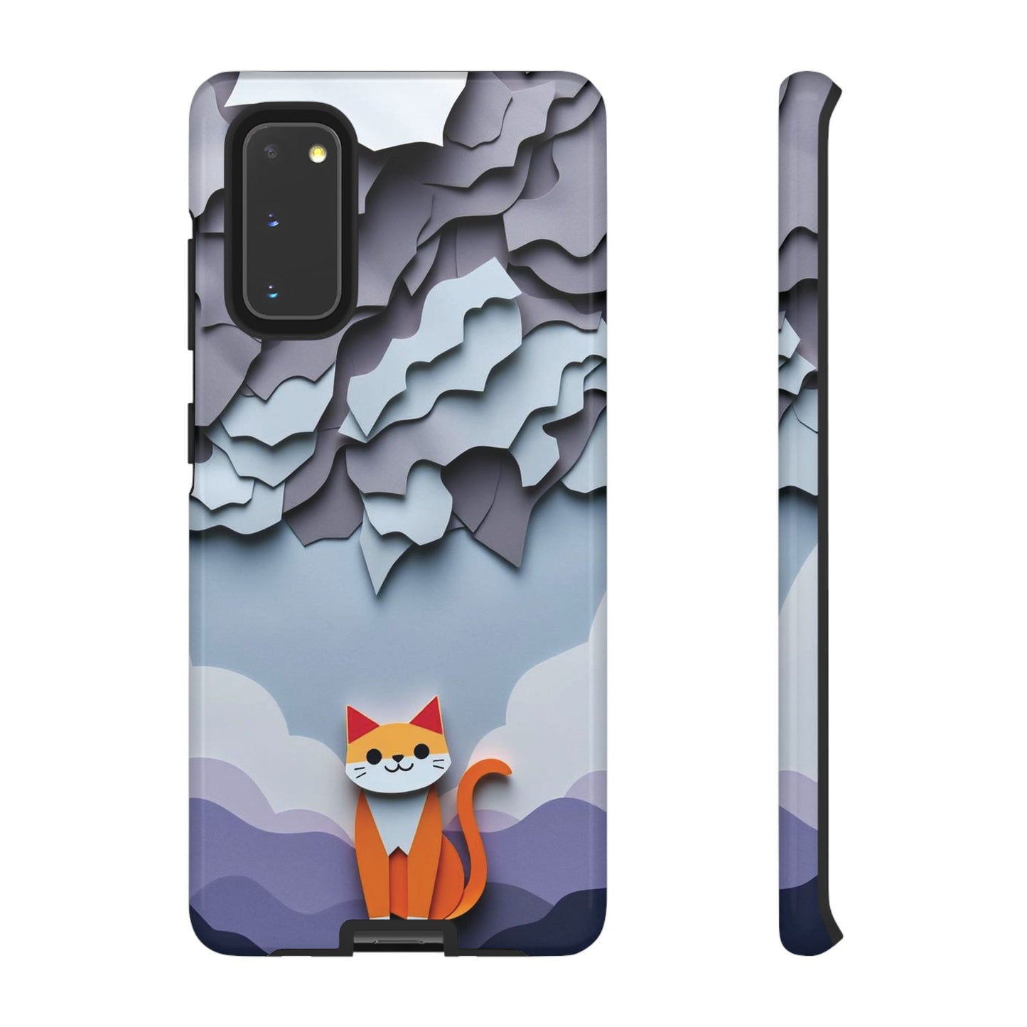 Papier-mâché Cat Design Phone Case