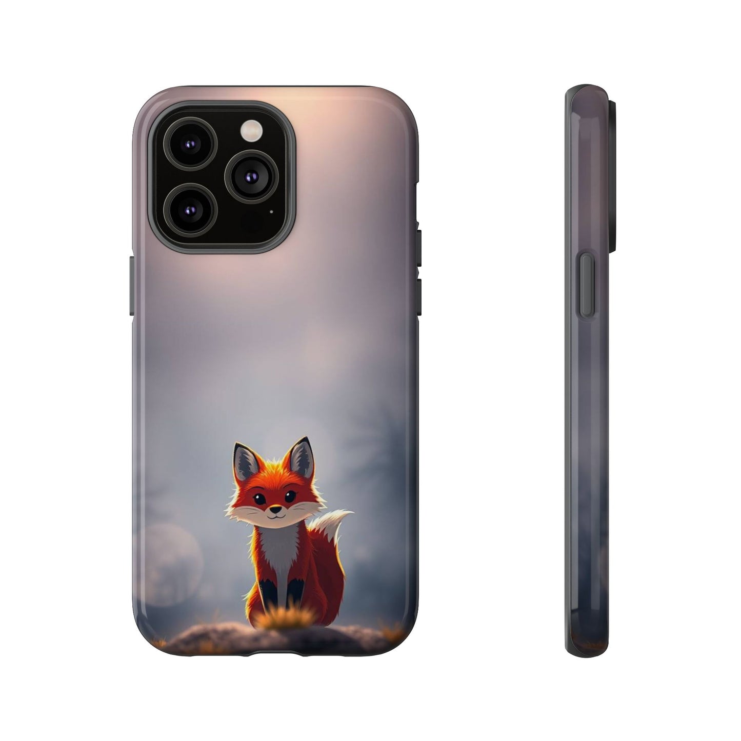 Cute Gothic Fox Design Phone Case