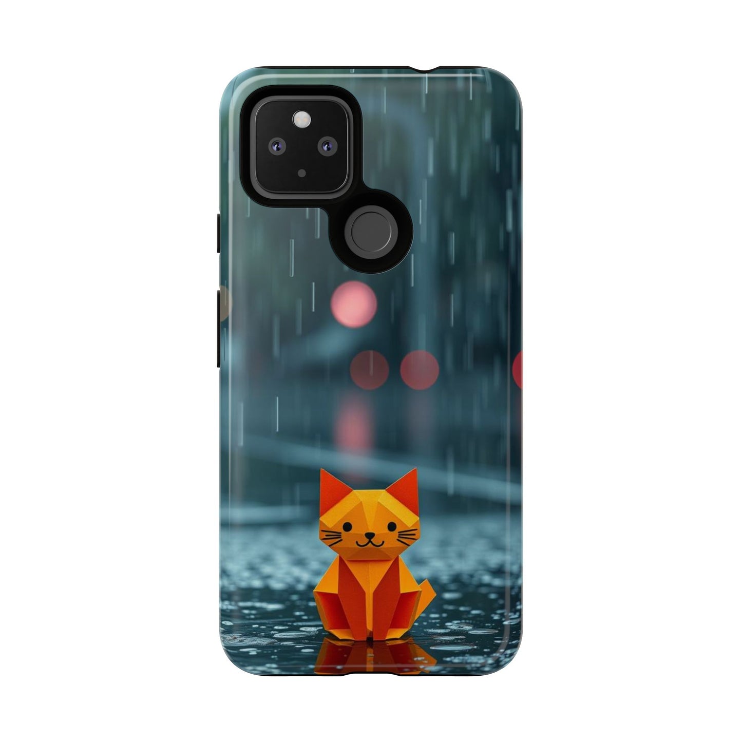 Origami 'Soggy Cat' Design Phone Case
