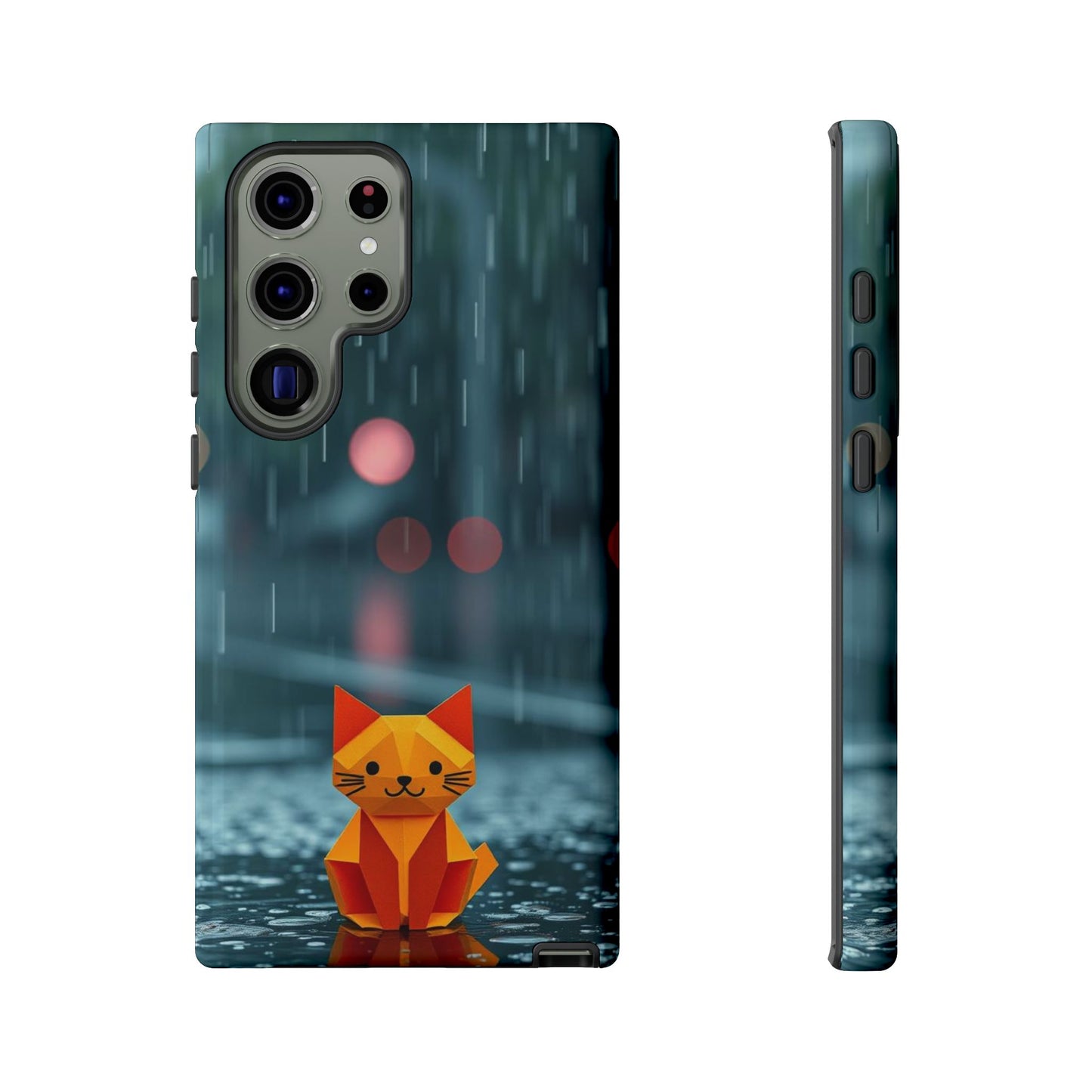 Origami 'Soggy Cat' Design Phone Case