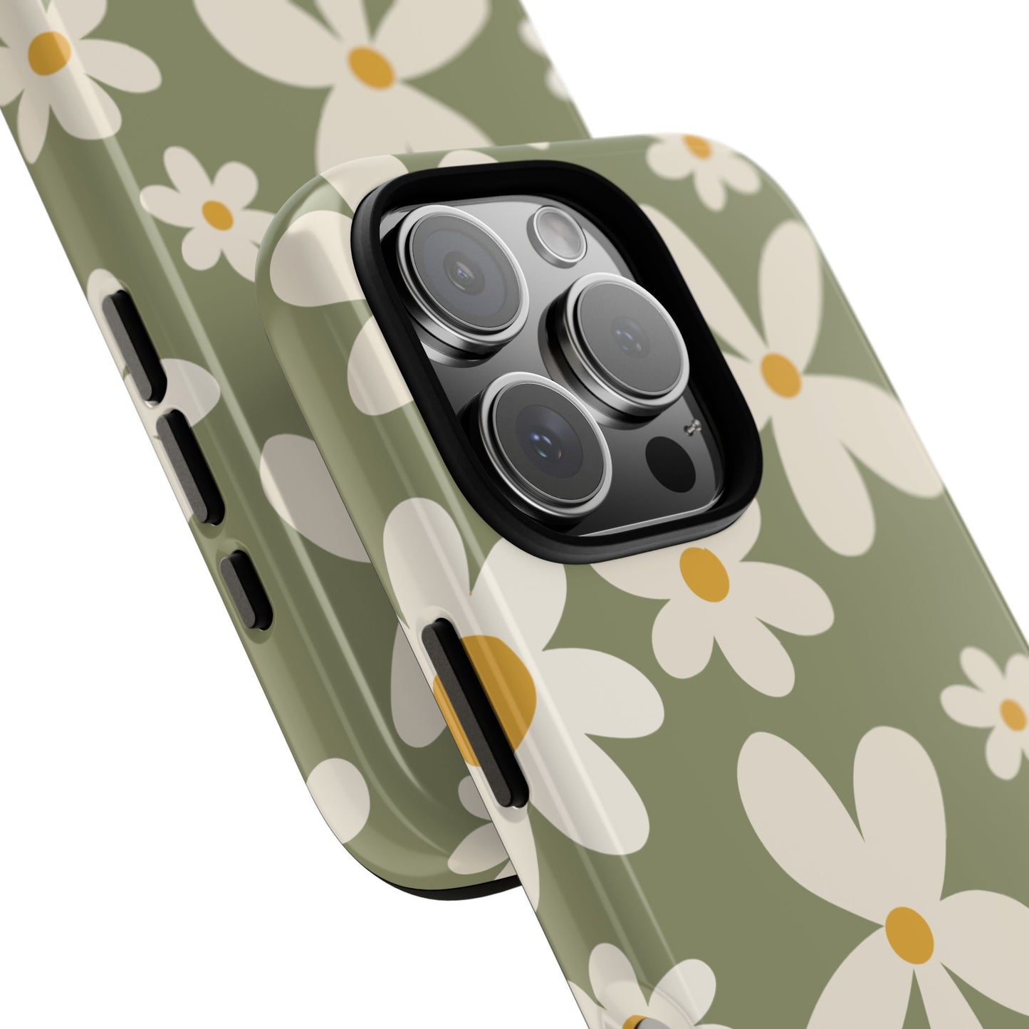 Phone Case - ’Green Daisy Pattern’ Phone Case