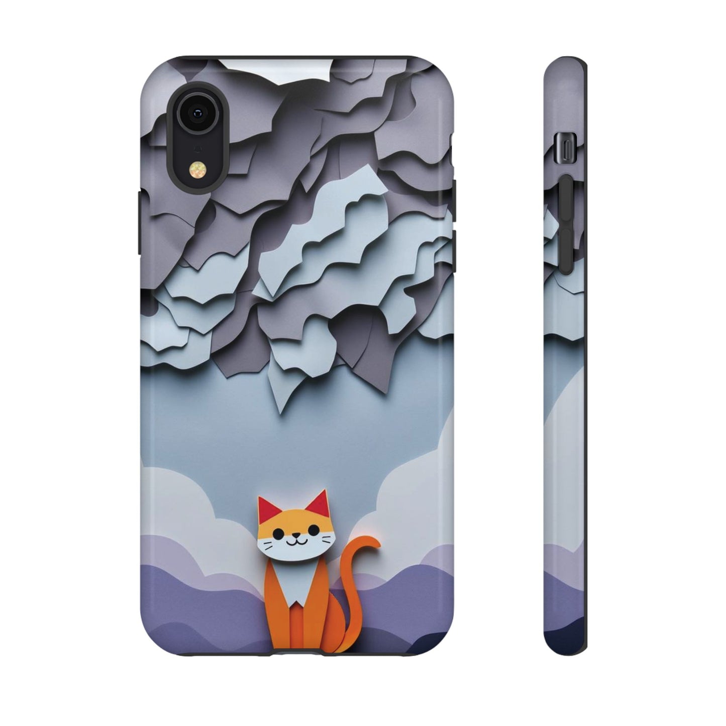 Papier-mâché Cat Design Phone Case