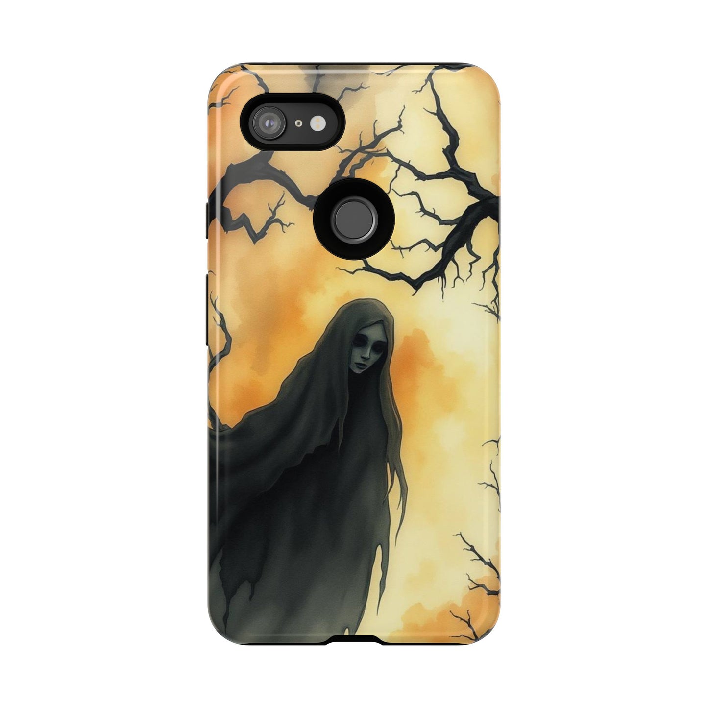 Watercolour Gothic Deathly Woman Phone Case