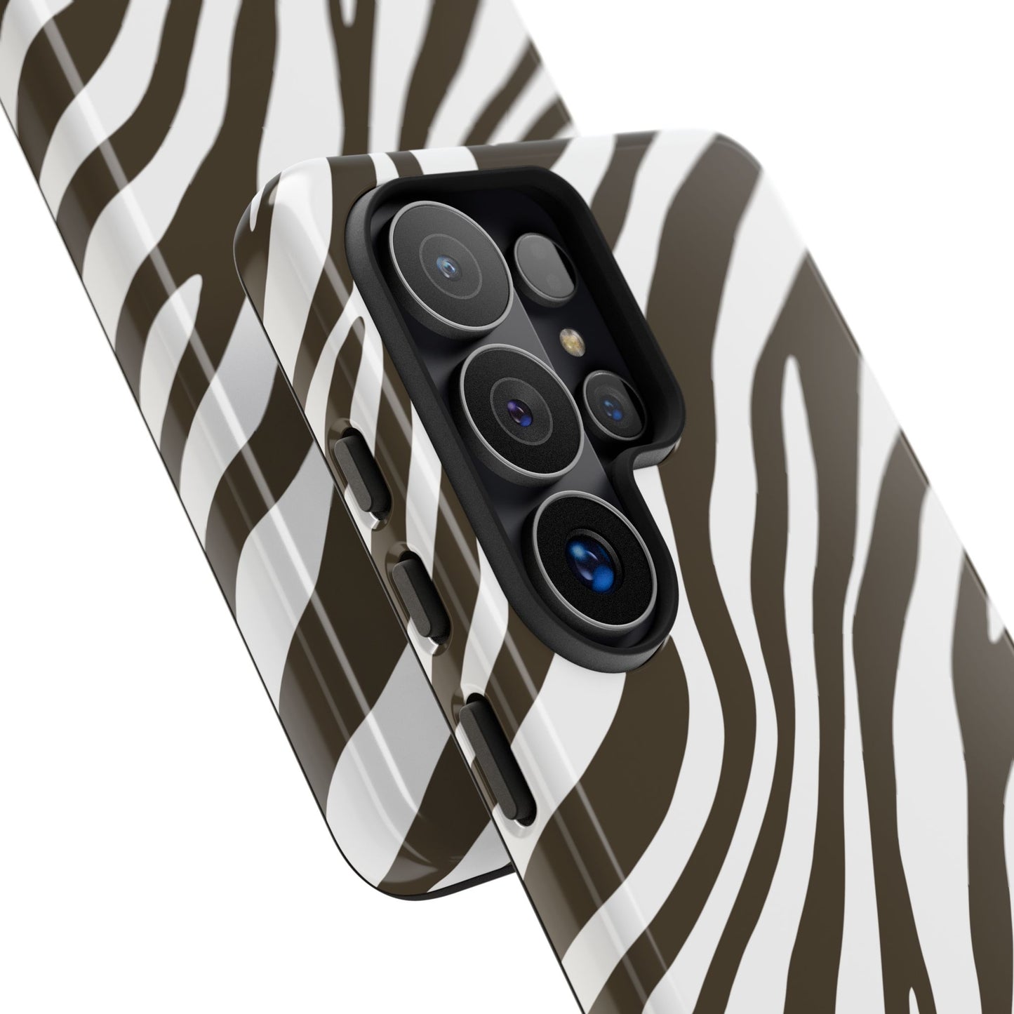 Modern Mocha Zebra Print Phone Case