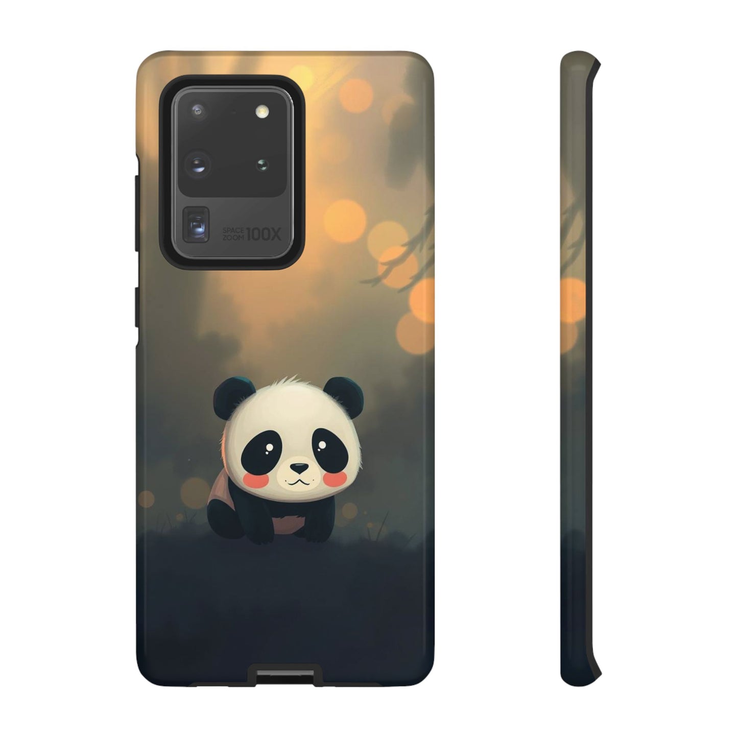 Cute Gothic Panda Design Phone Case