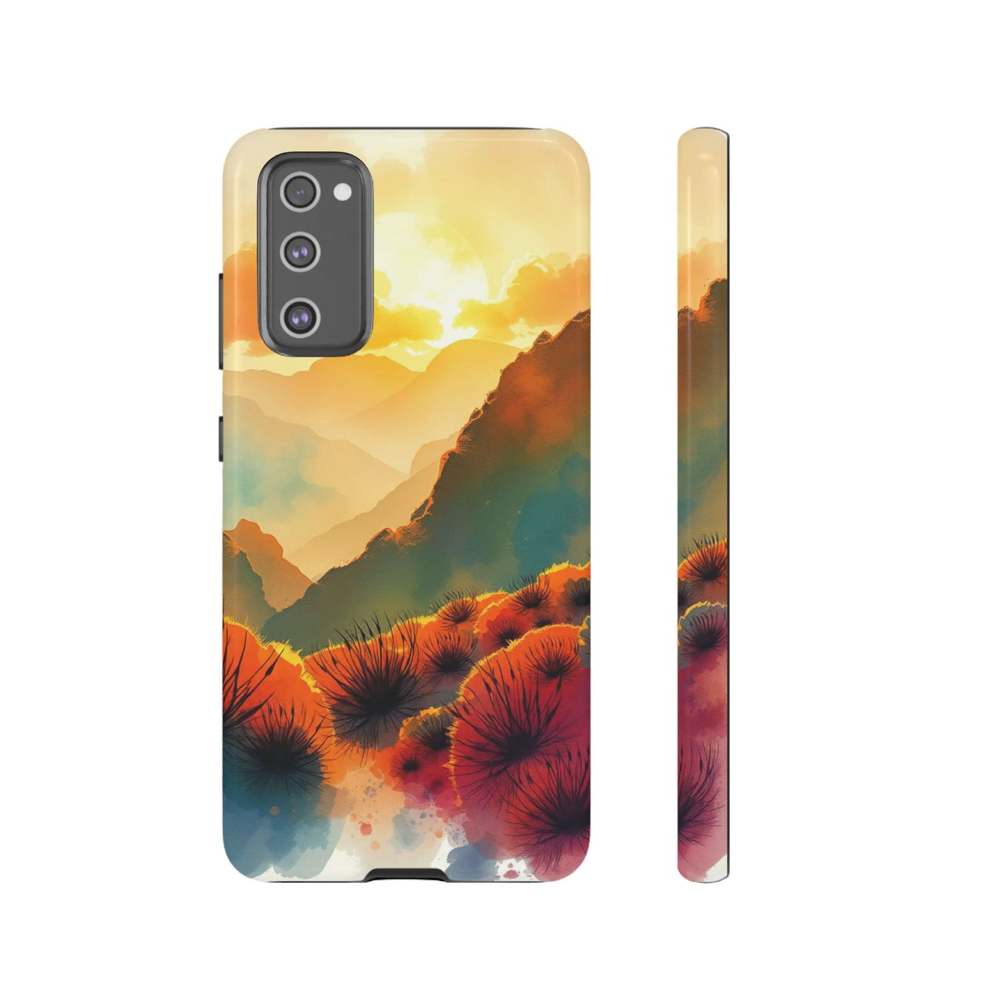 Ideallic Watercolour Sunset Design Phone Case