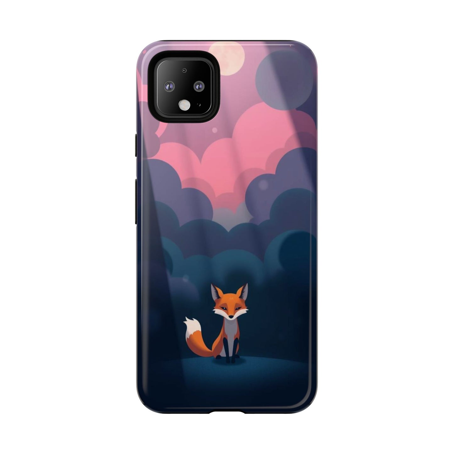 Moody Pop Art Fox Design Phone Case