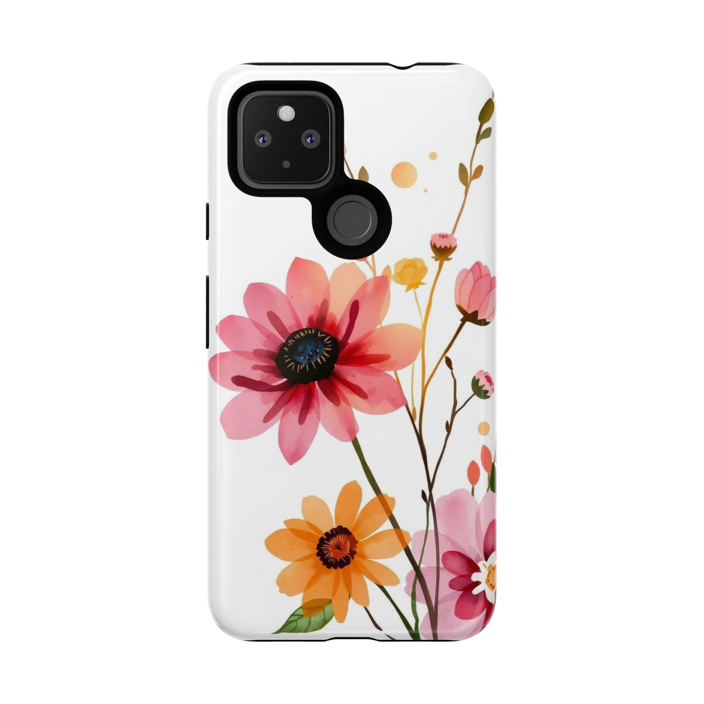 Watercolour Style Simple Wildflower Design Phone Case