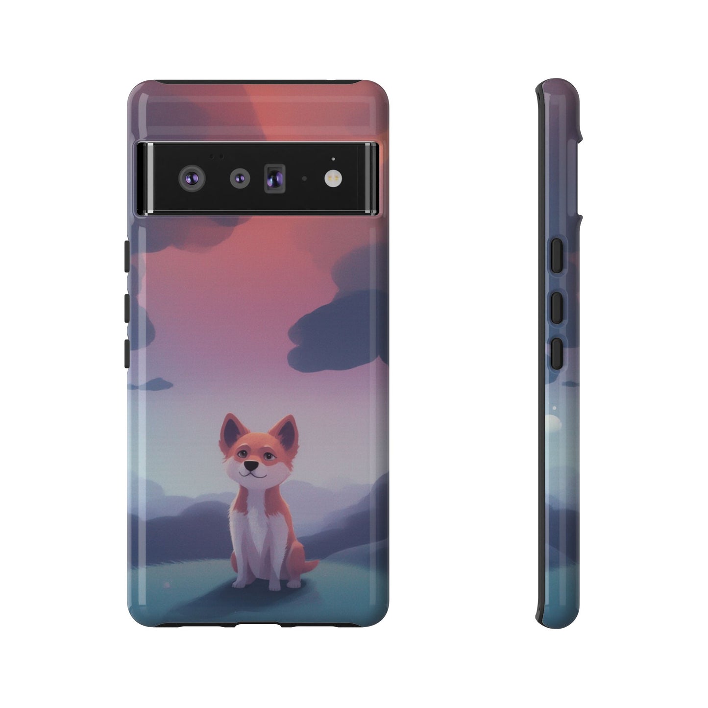 Cute Dog & Cloud Design Phone Case