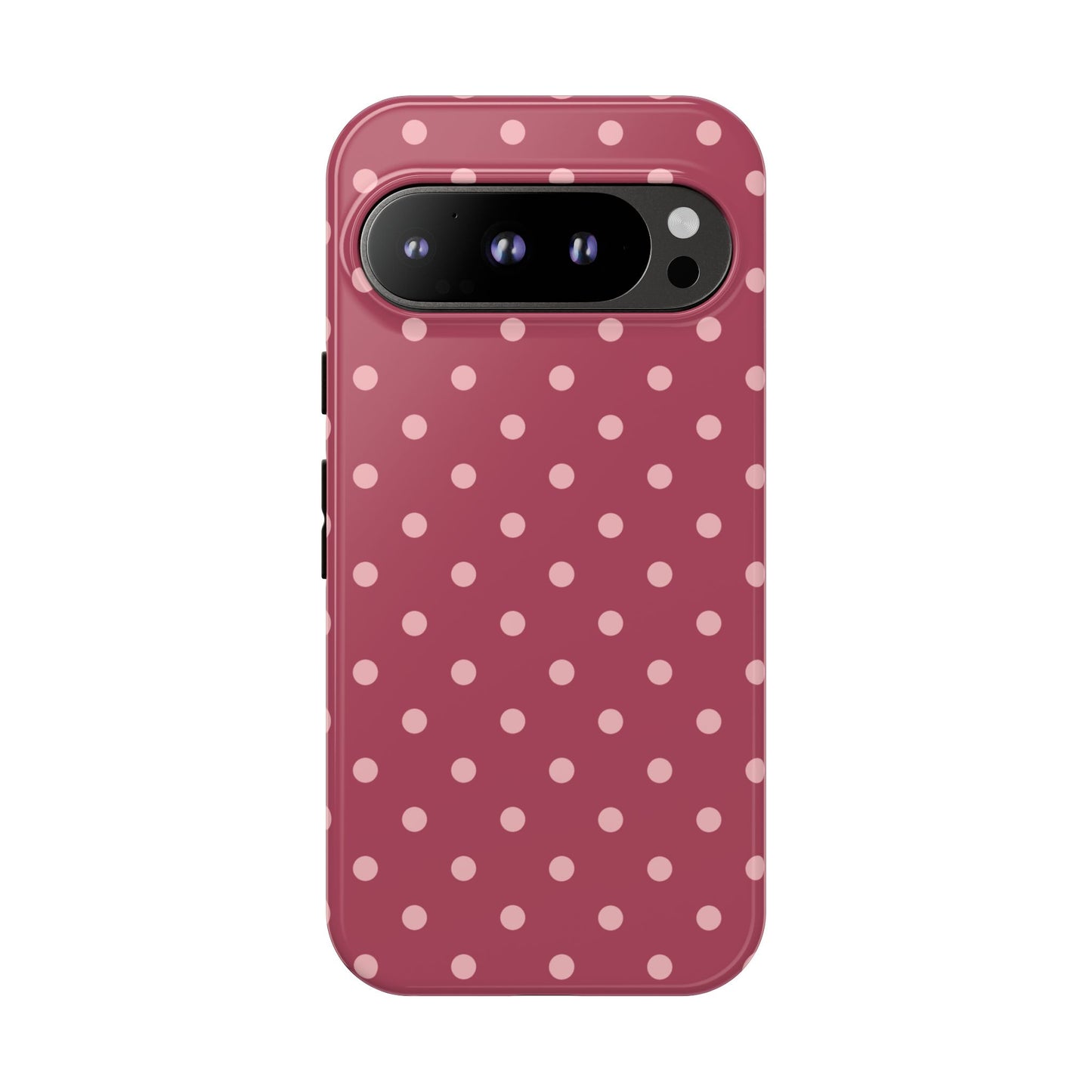 Google Pixel 9 Pro / Glossy Phone Case - ’Pink Dot Pattern’ Phone Case