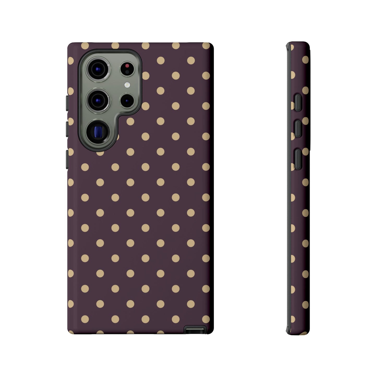 Purple with Yellow Dot Pattern Phone Case