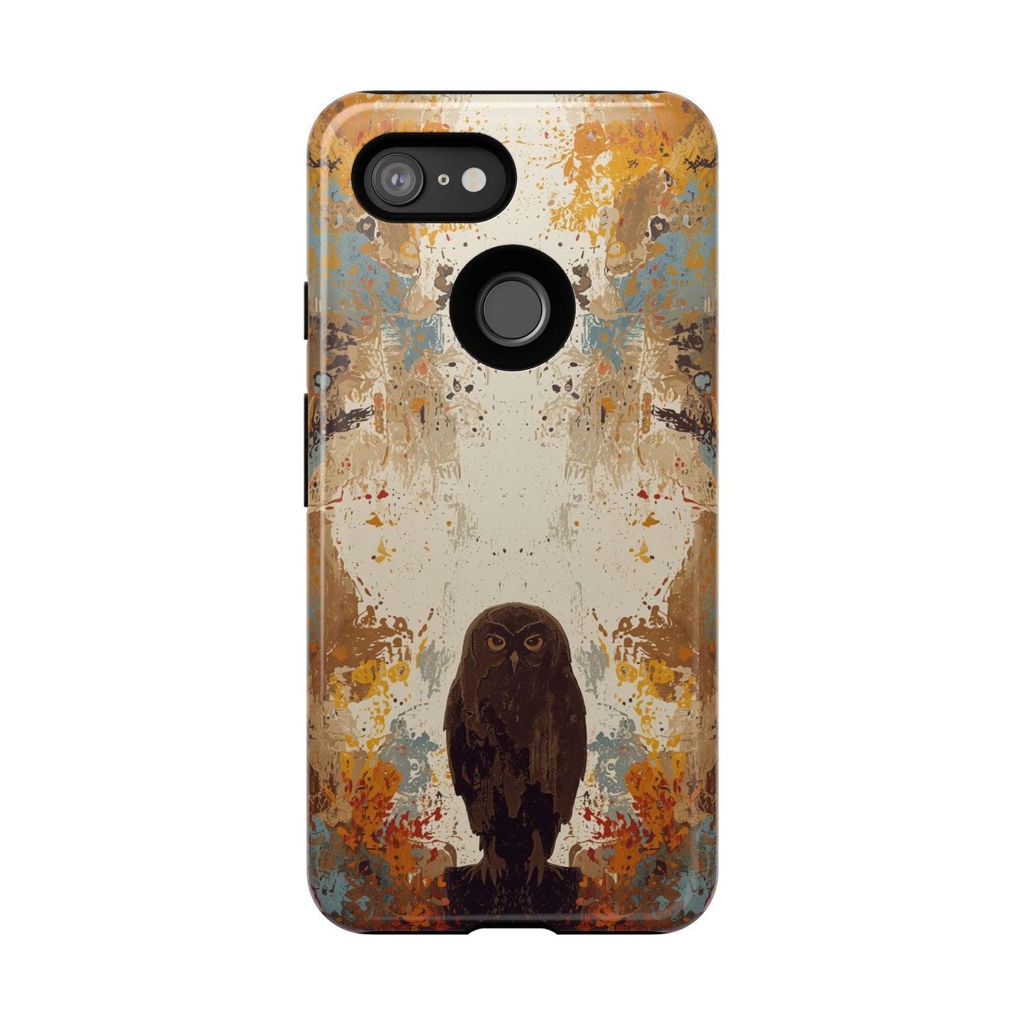 Abstract Owl Design Phone Case