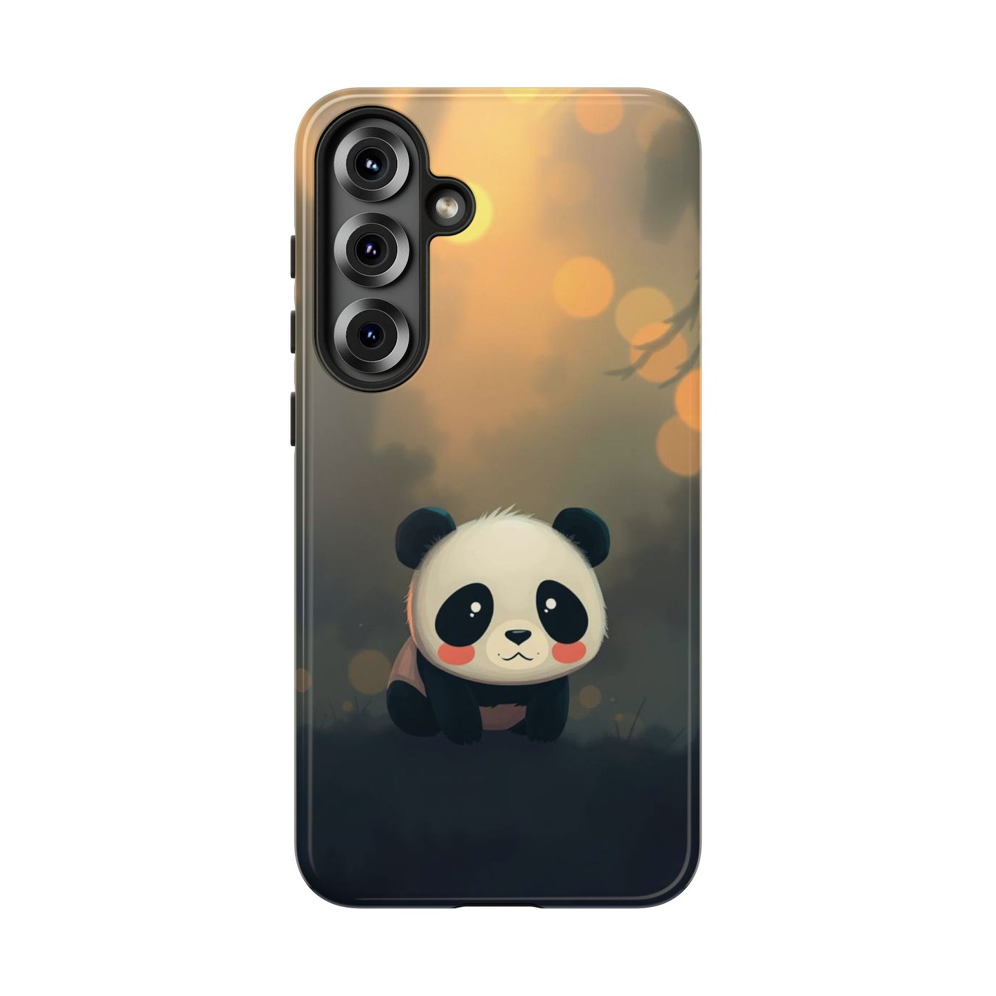 Cute Gothic Panda Design Phone Case