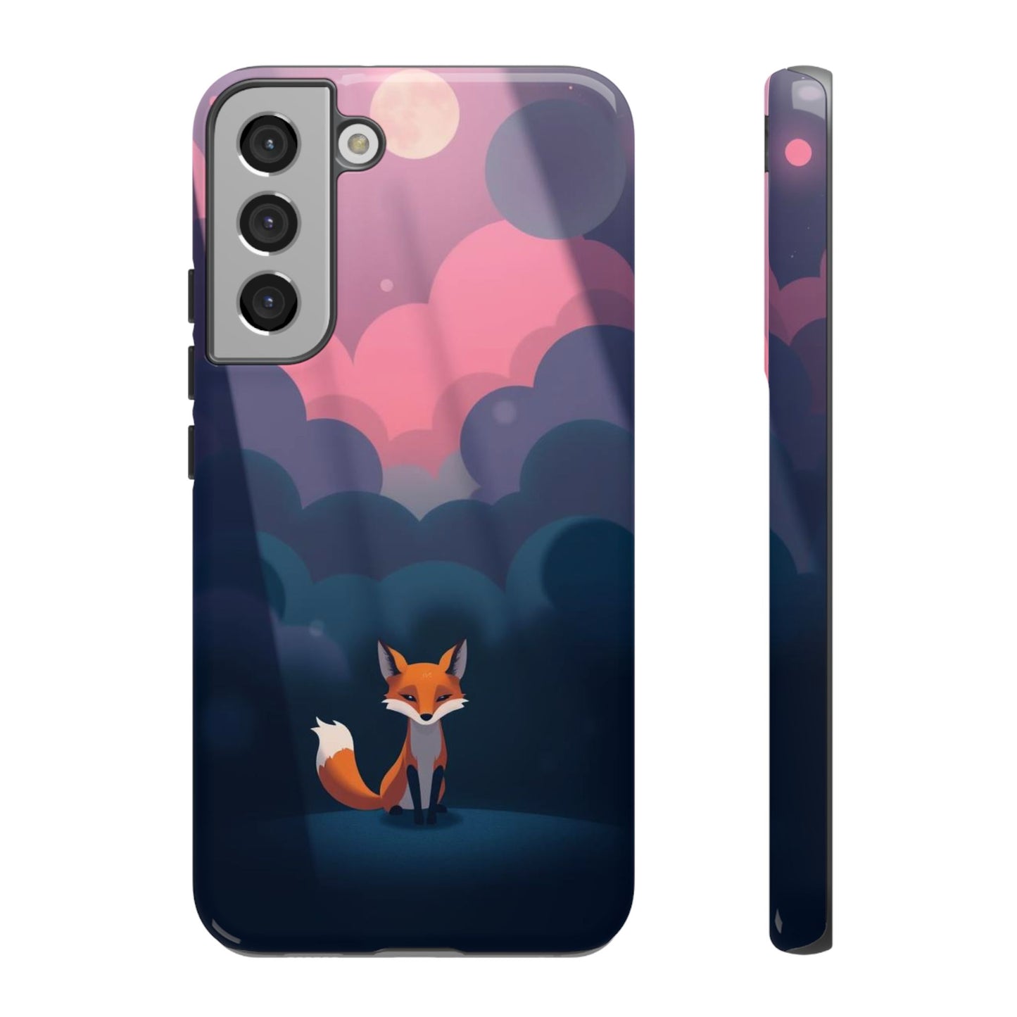 Moody Pop Art Fox Design Phone Case