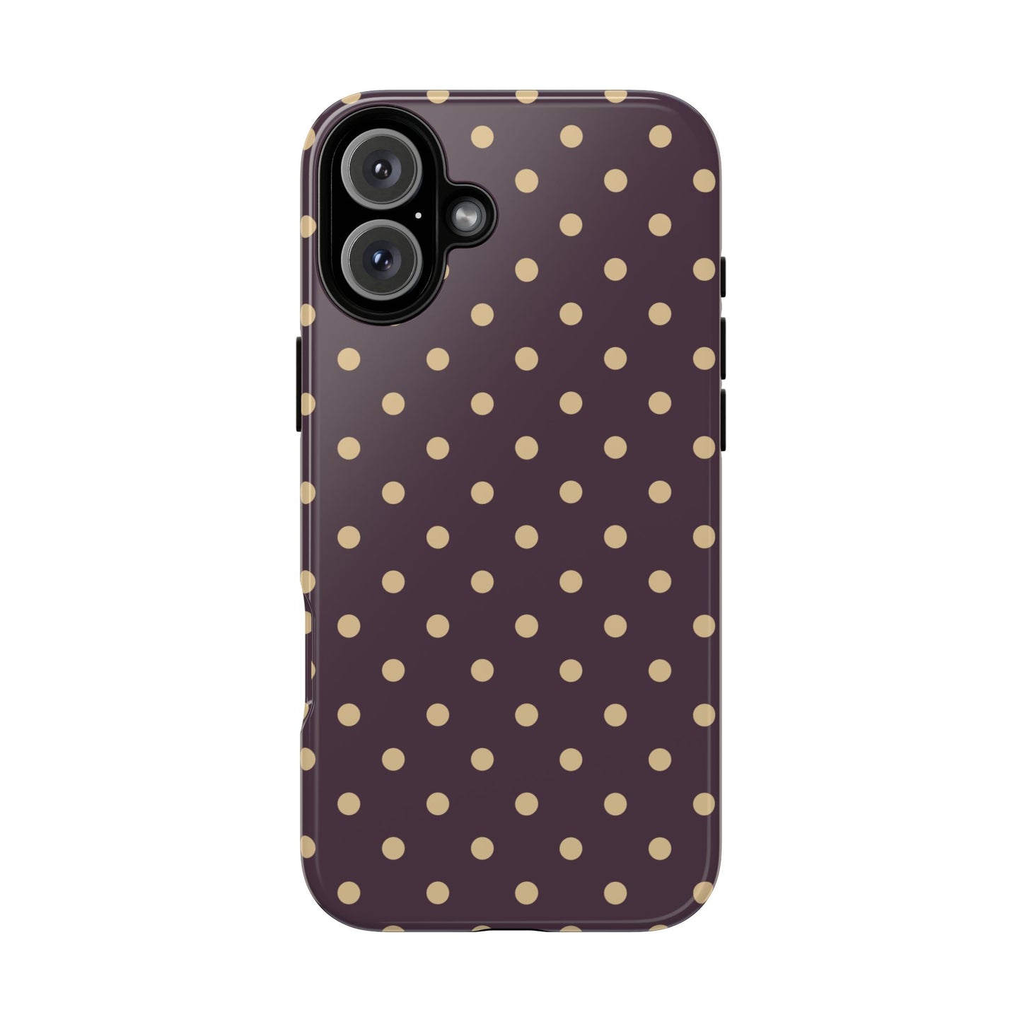 Purple with Yellow Dot Pattern Phone Case