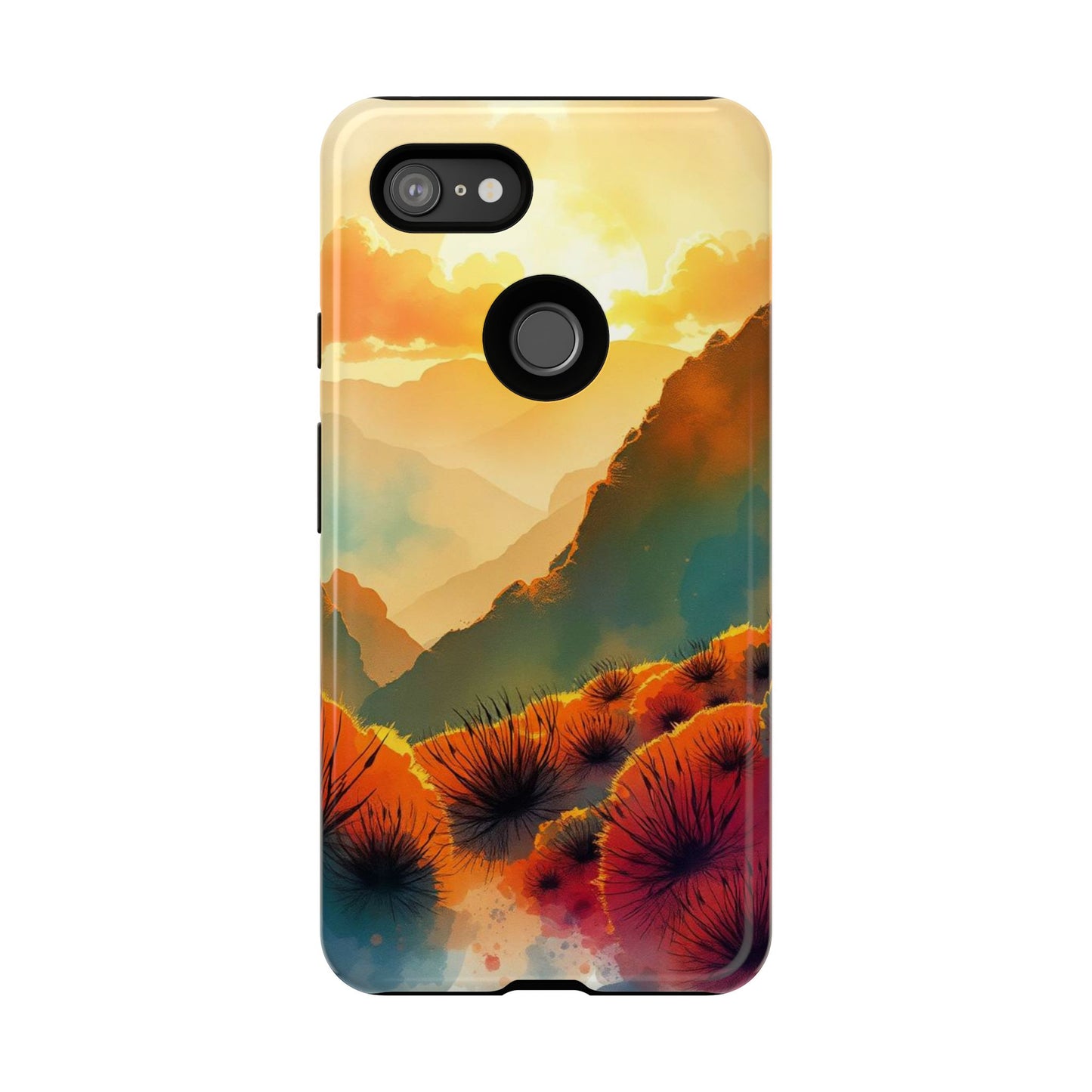 Ideallic Watercolour Sunset Design Phone Case