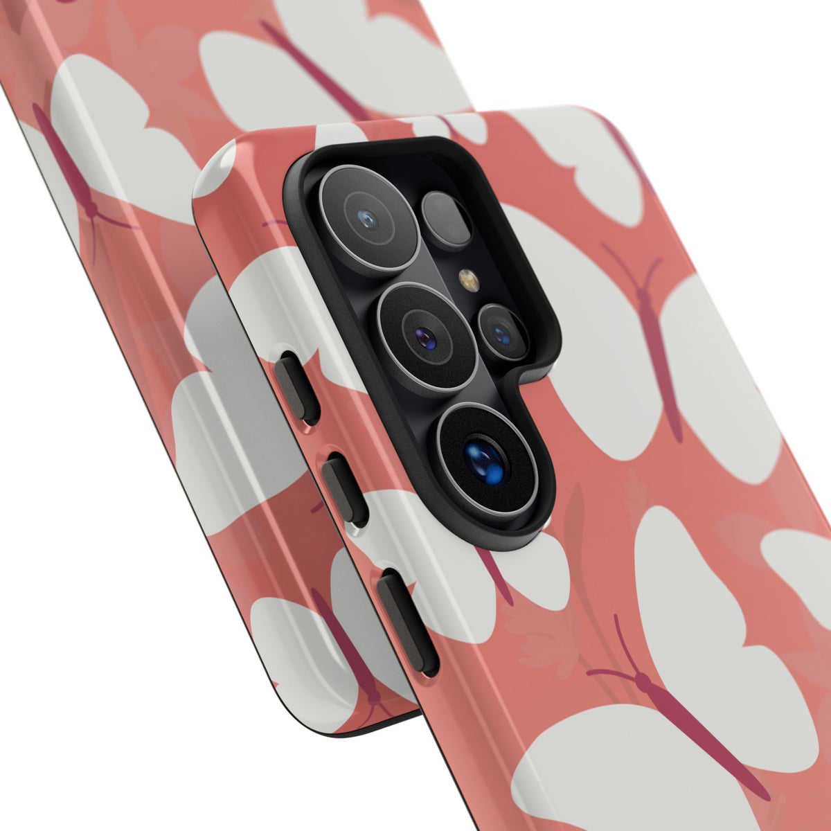 Minimalist Pink Butterfly Pattern Phone Case - Pink Phone Case