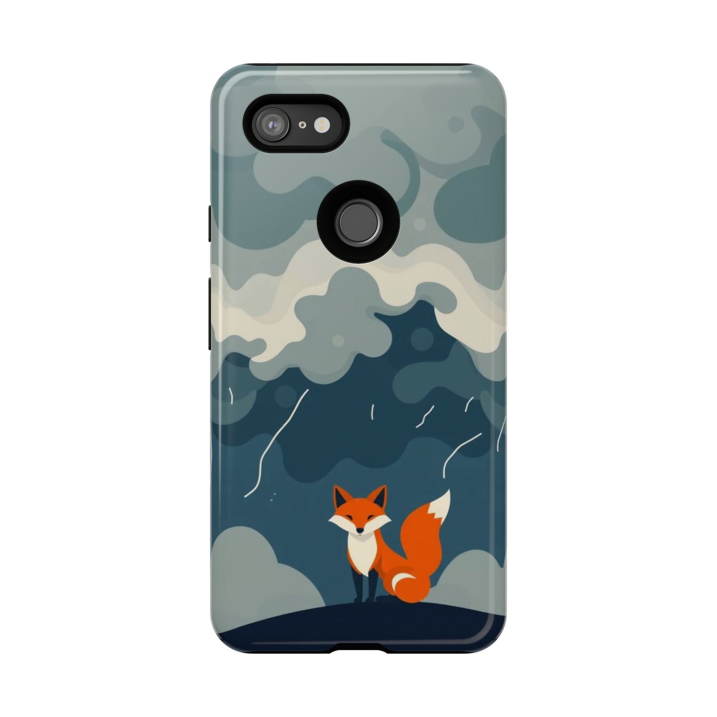 Stormy Fox Design Phone Case