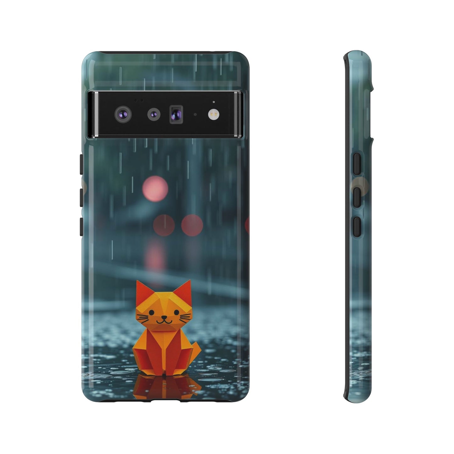 Origami 'Soggy Cat' Design Phone Case