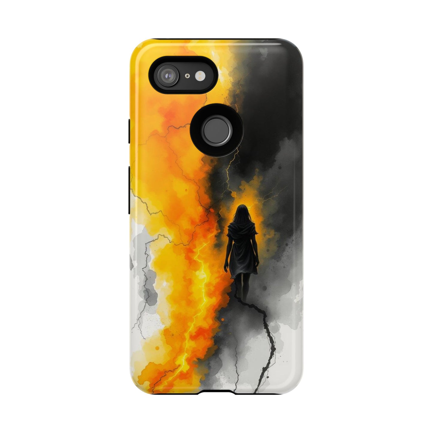 Watercolour Gothic Silhouette of a Woman Phone Case