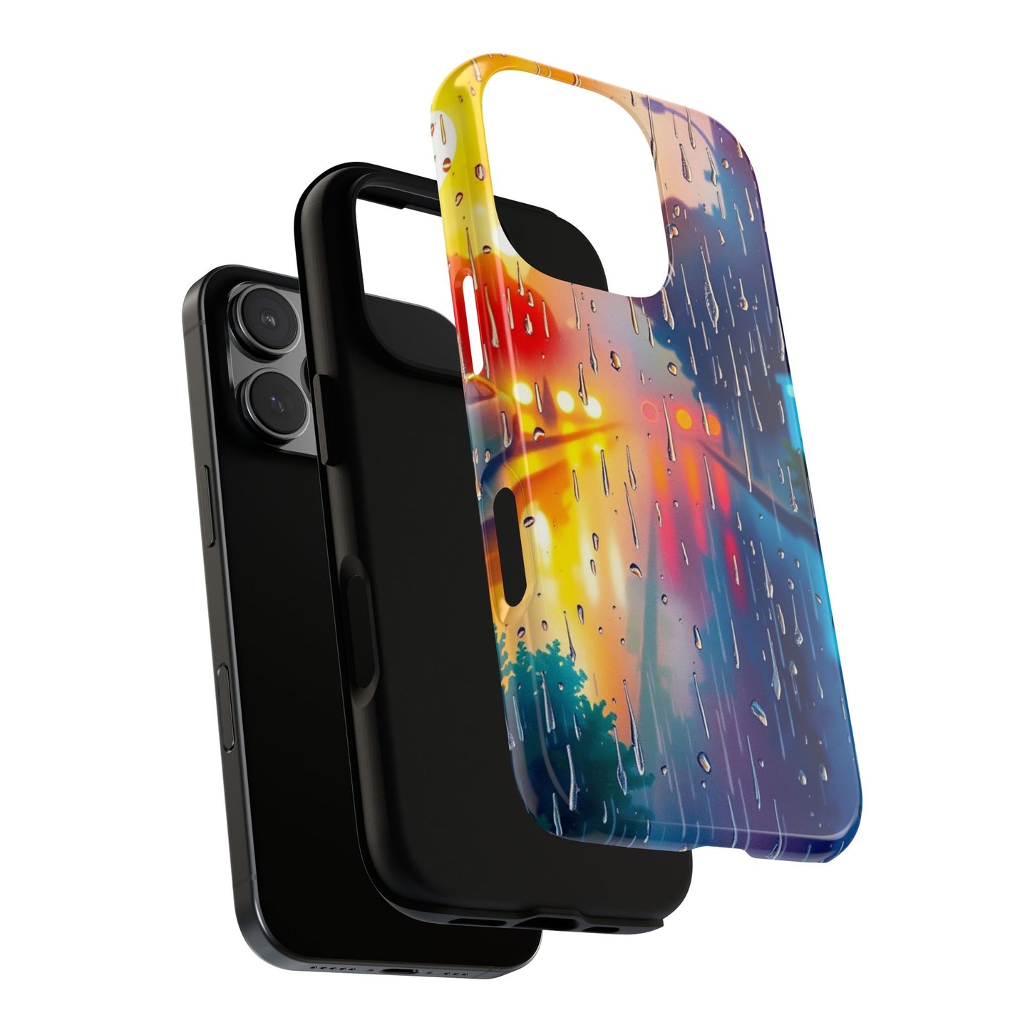 Electric Rain Watercolour Design Phone Case