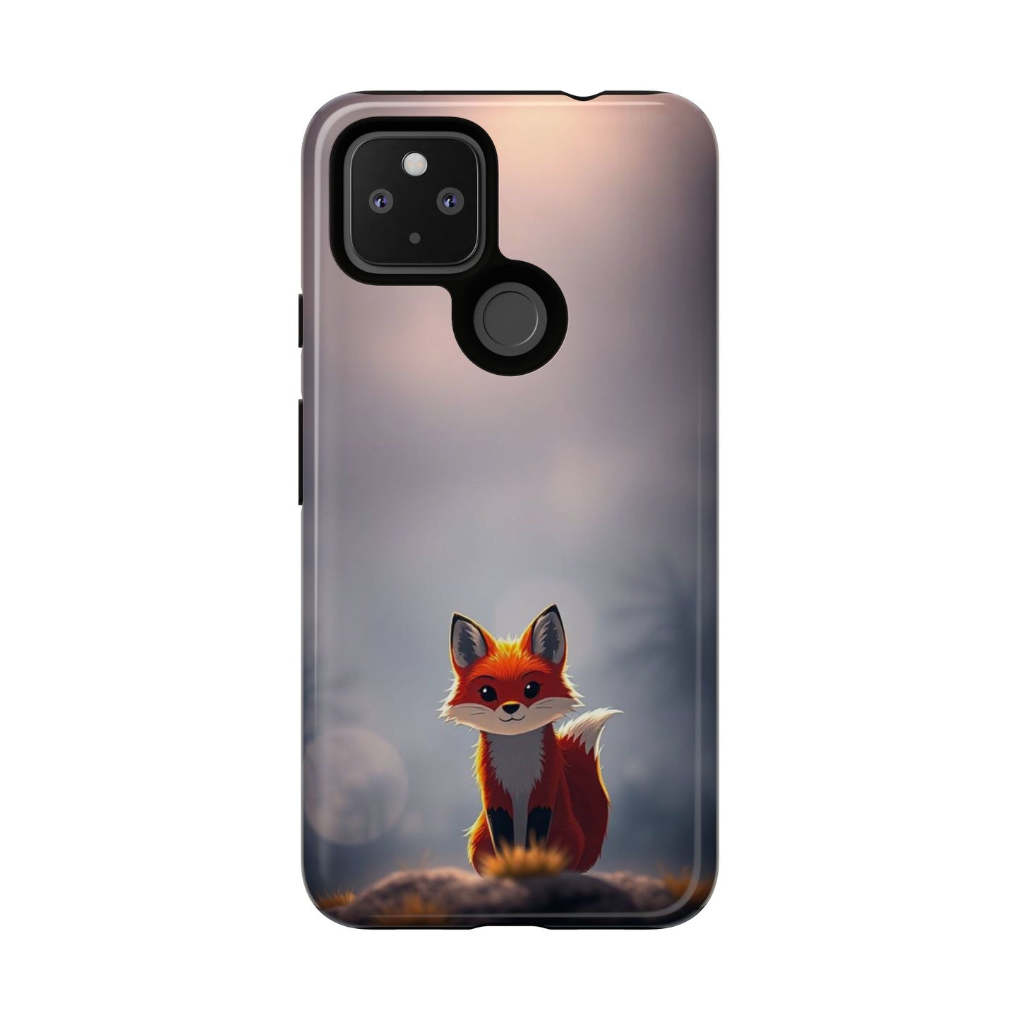 Cute Gothic Fox Design Phone Case
