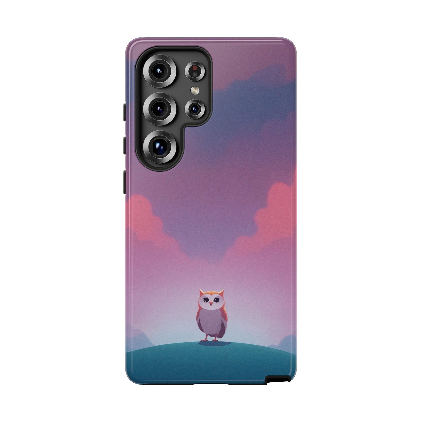 Watercolour Owl & Cloud Design Phone Case
