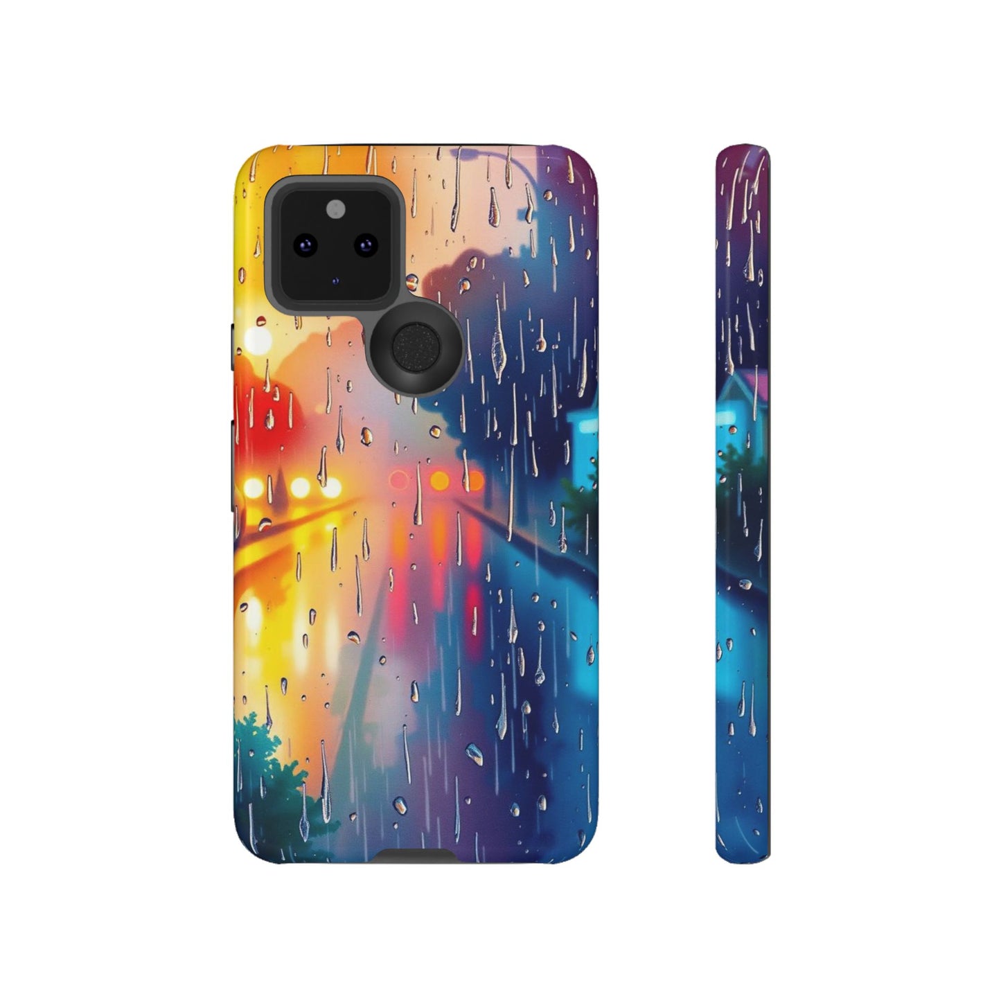 Electric Rain Watercolour Design Phone Case