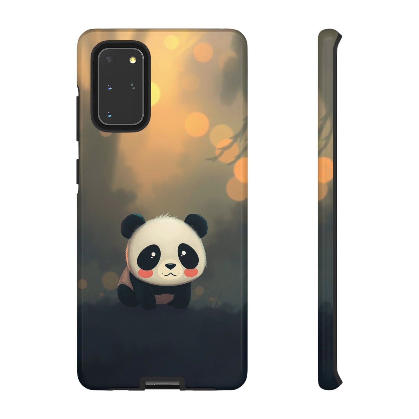 Cute Gothic Panda Design Phone Case