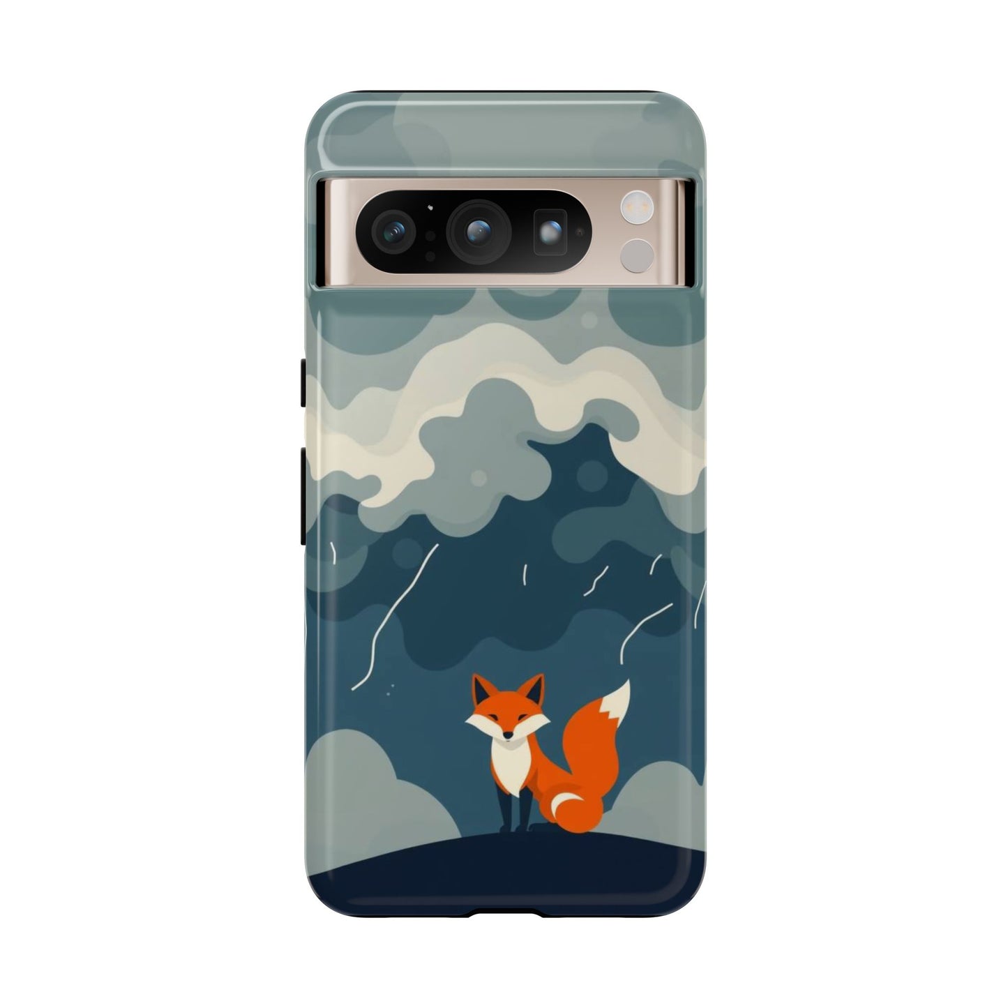 Stormy Fox Design Phone Case