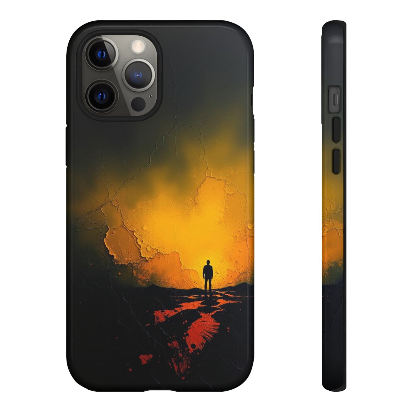 Acrylic Mysterious Figure Phone Case